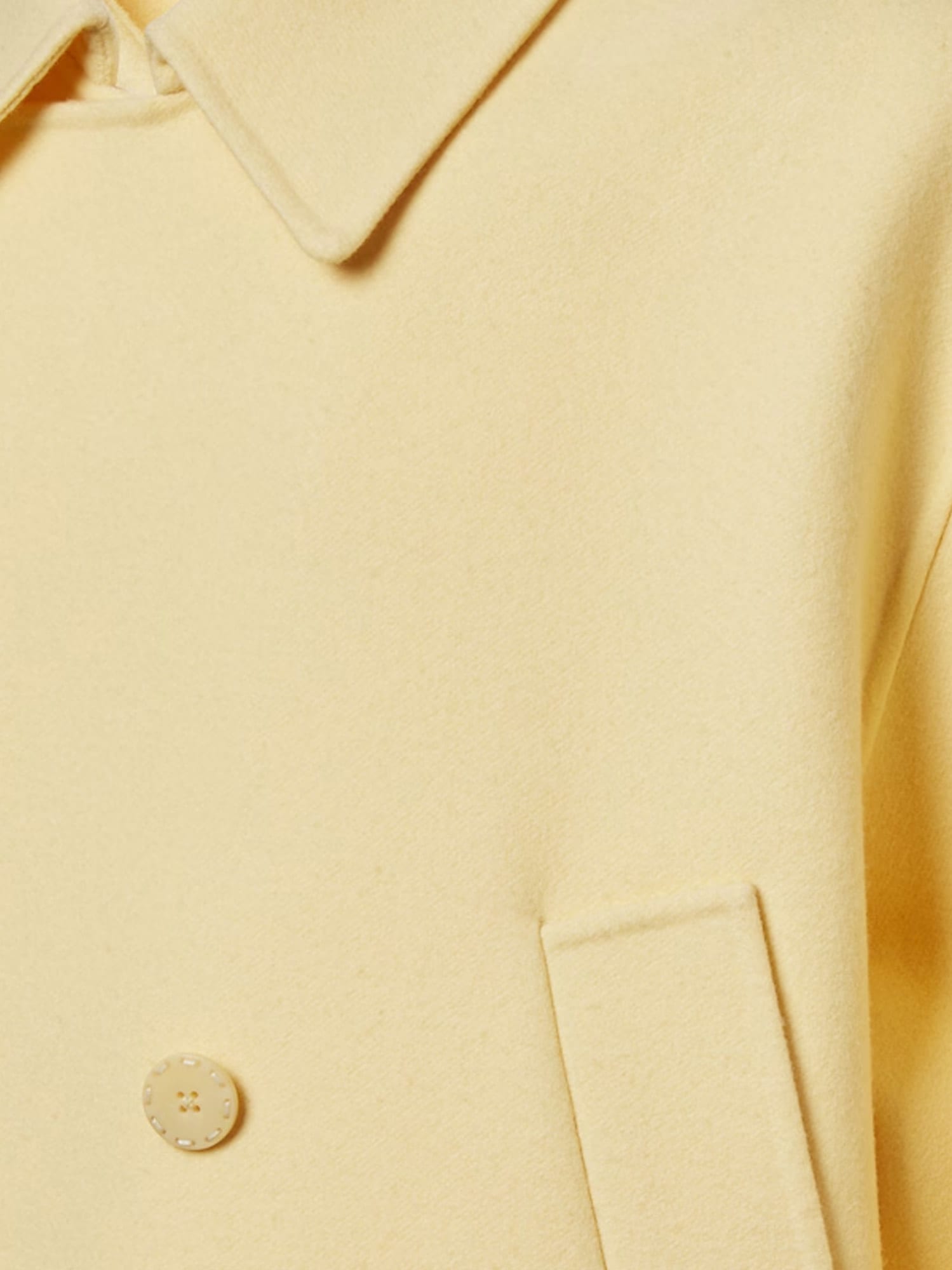 Fendi Caban Coat Coats And Trench Coats Yellow In Yellow