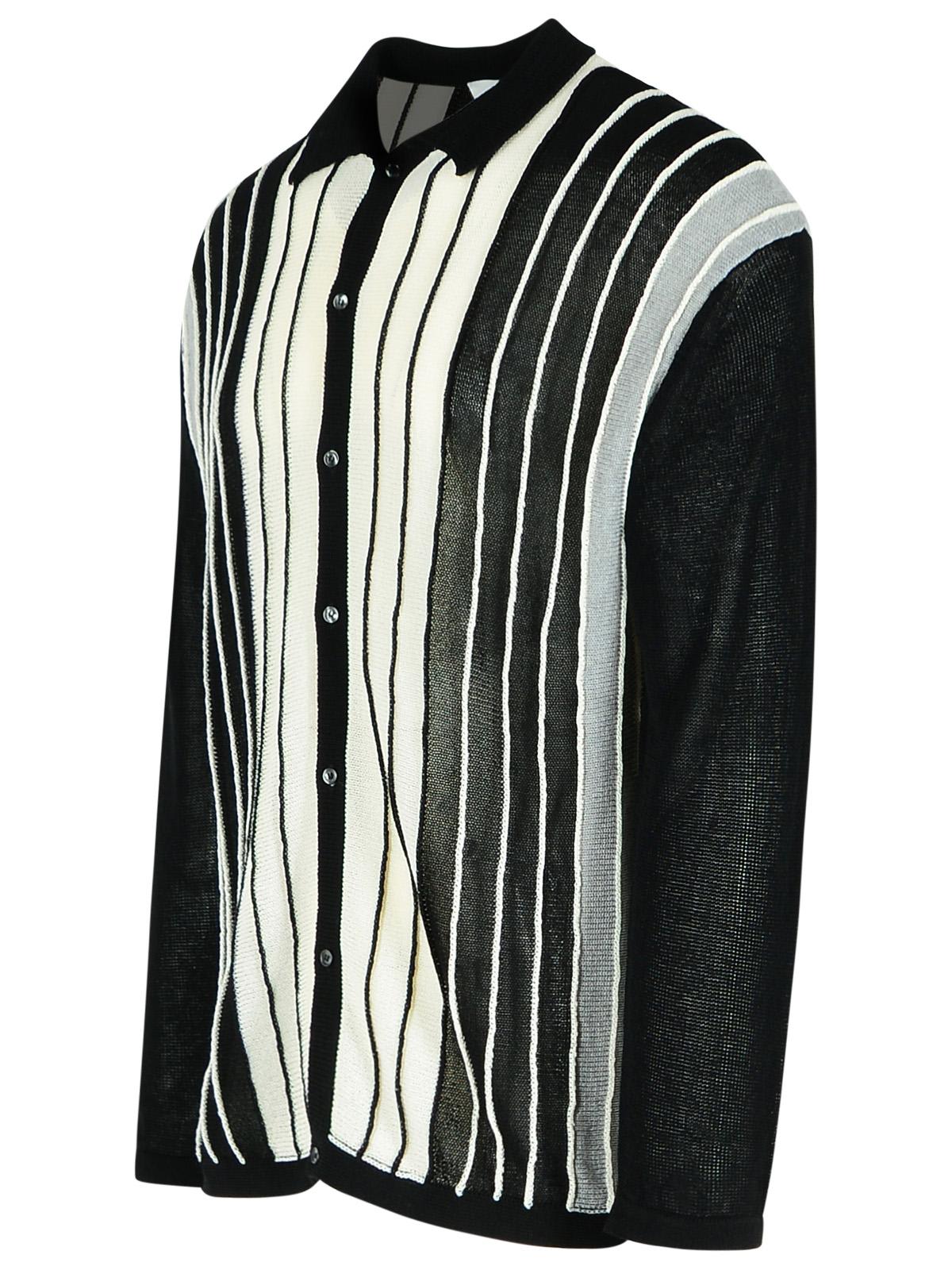 Laneus Viscose Blend Sweater Striped Pattern