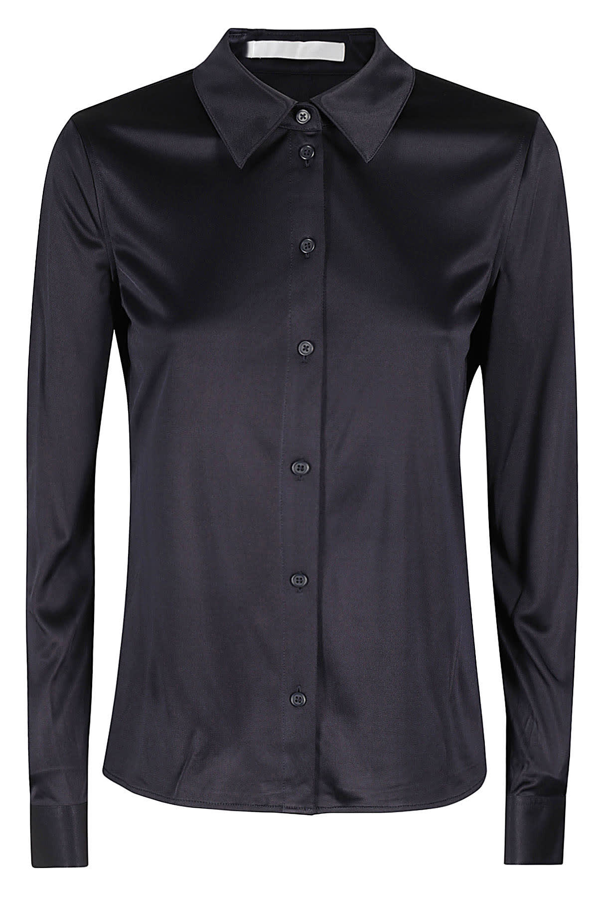 Shop Helmut Lang Fluid Slim Shirt In F Navy