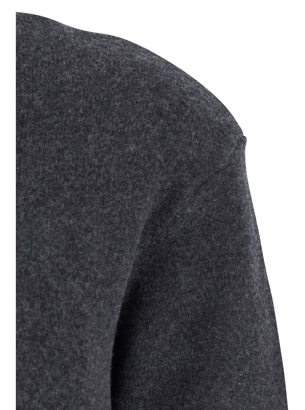 Jacquemus Knitted Wool And Cashmere Minidress In Gray