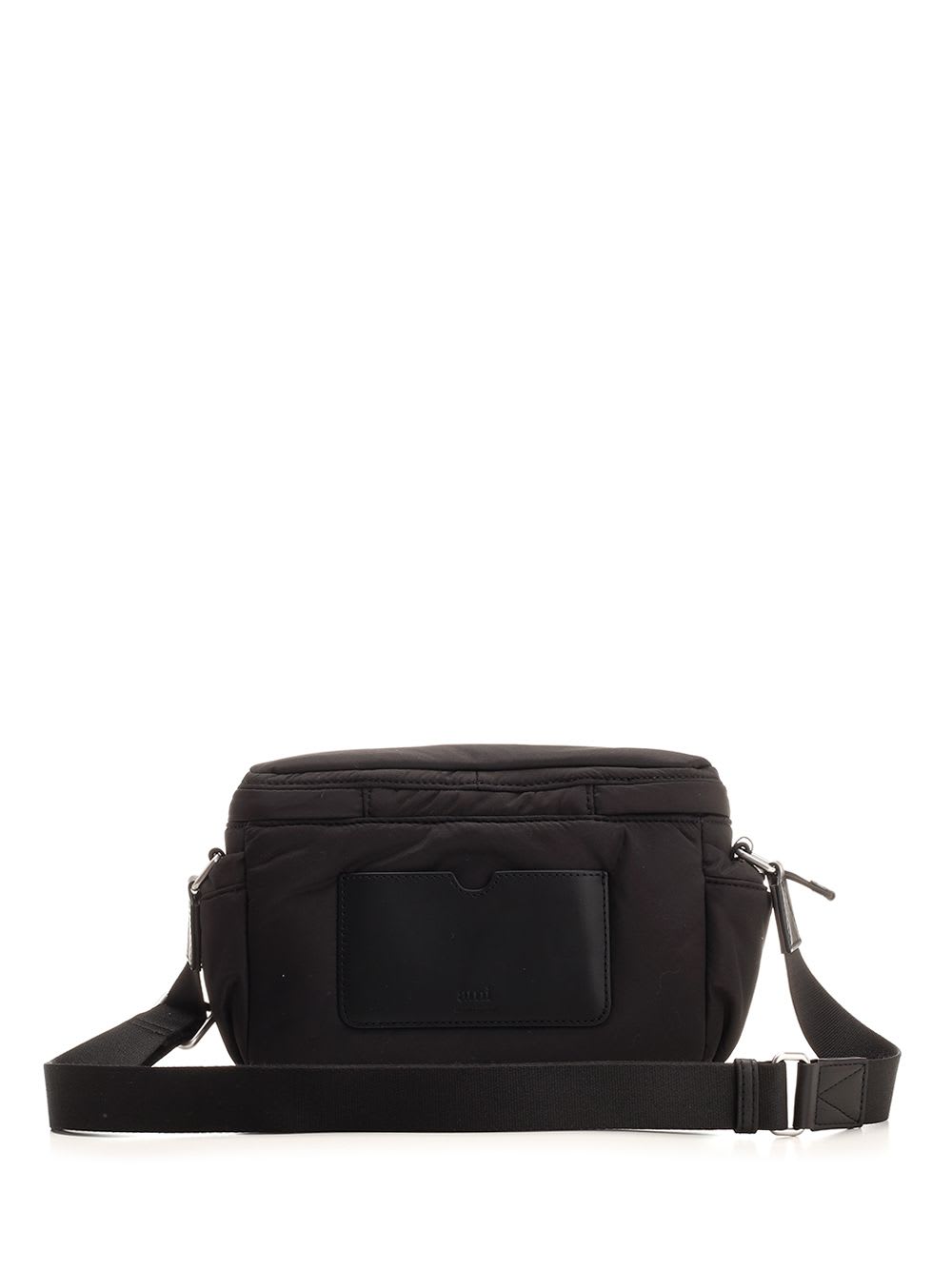 Shop Ami Alexandre Mattiussi Ami De Coeur Messenger Bag In Black