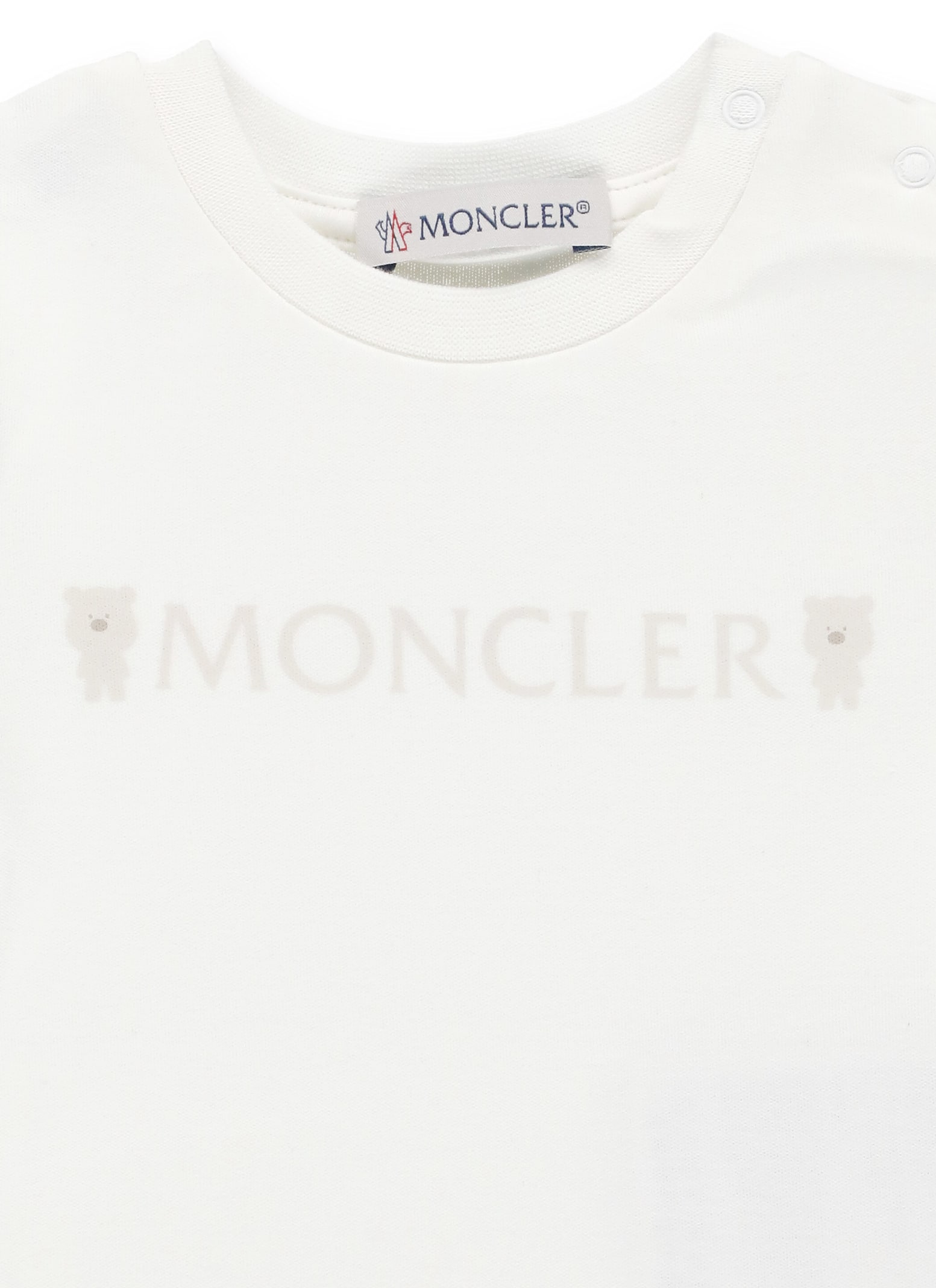 Moncler Two Pieces Set Onesie In White