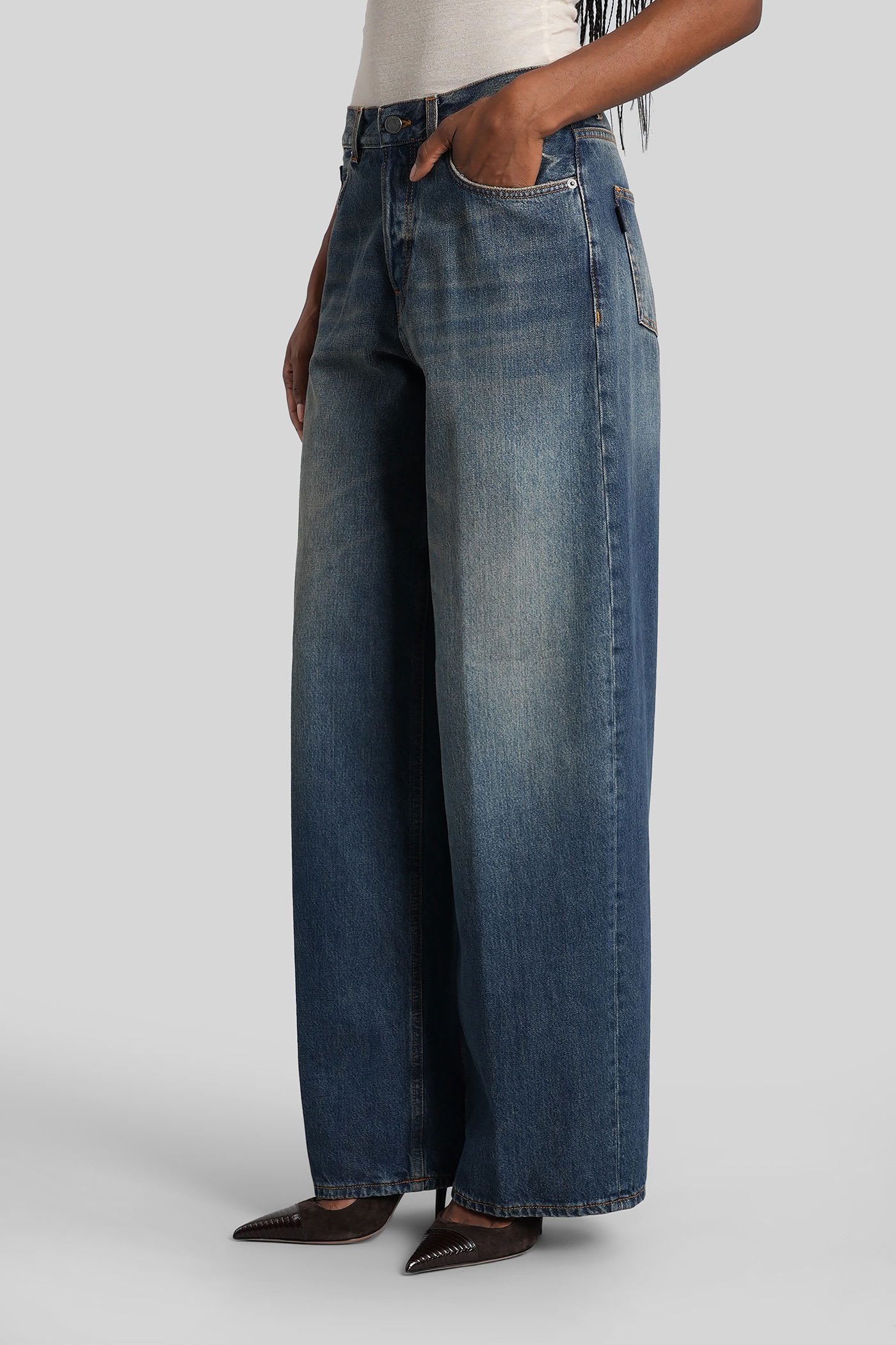 Haikure Star Authentic Dark Wash Jeans Authentic Dark Wash In Blue