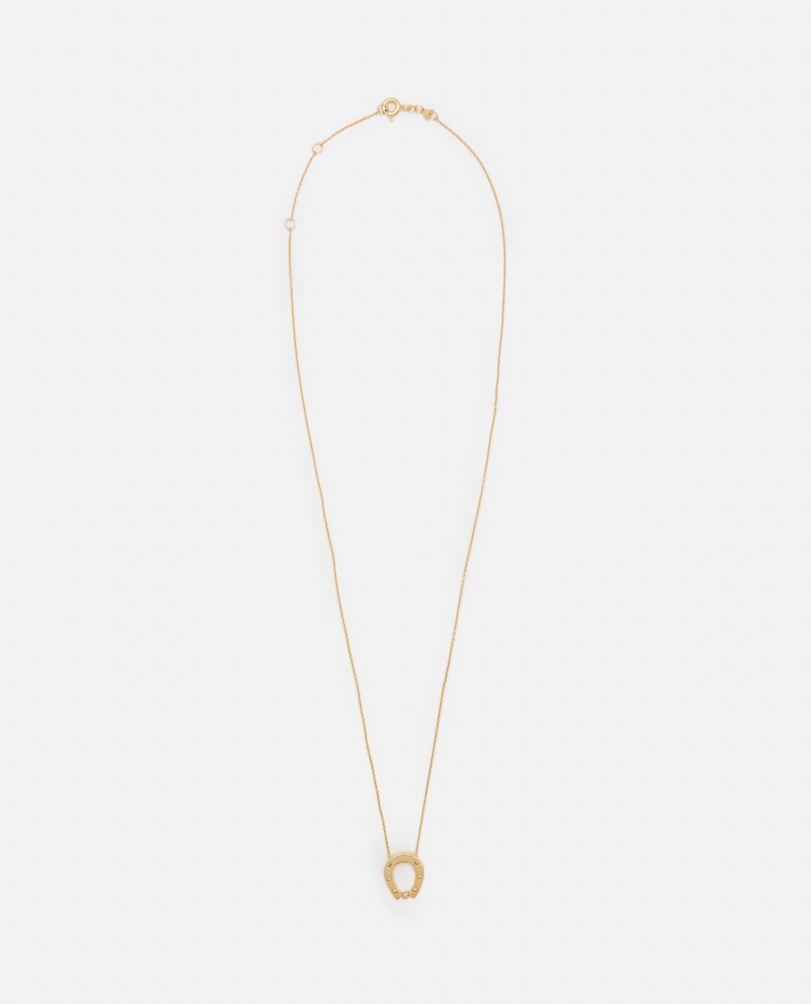 9k Gold Horseshoe Brillante Necklace