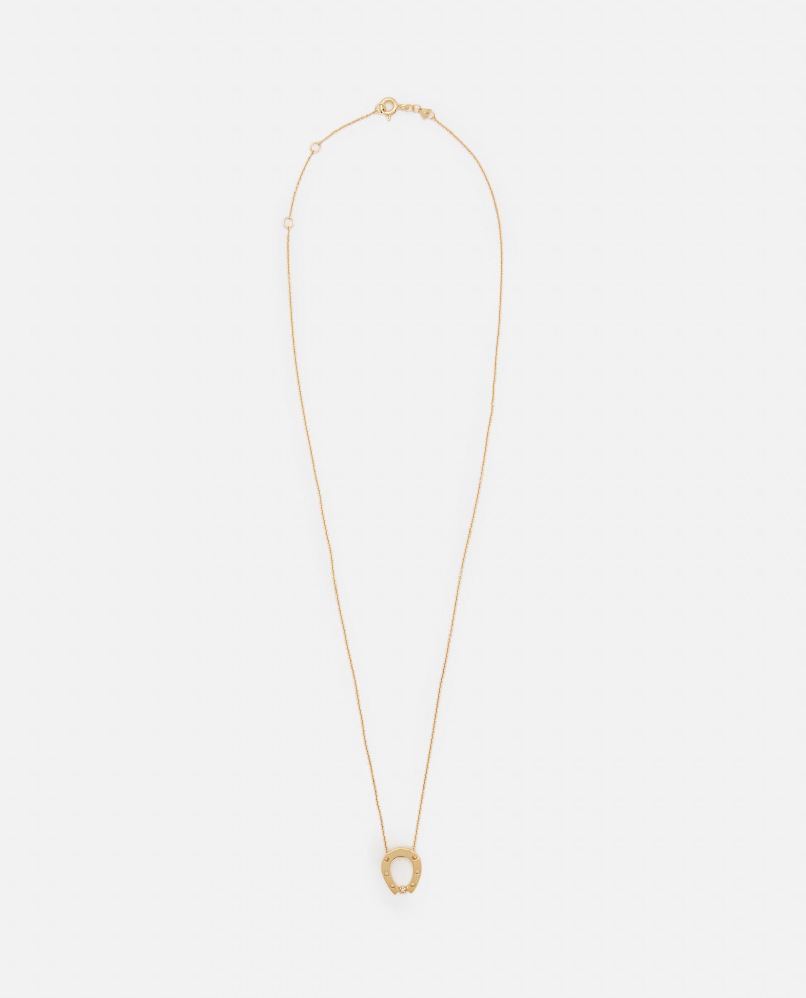 Shop Aliita 9k Gold Horseshoe Brillante Necklace In Golden