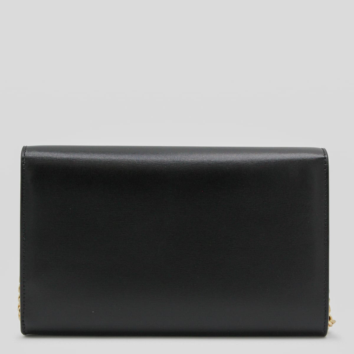 Celine Black Leather Wallet In Black
