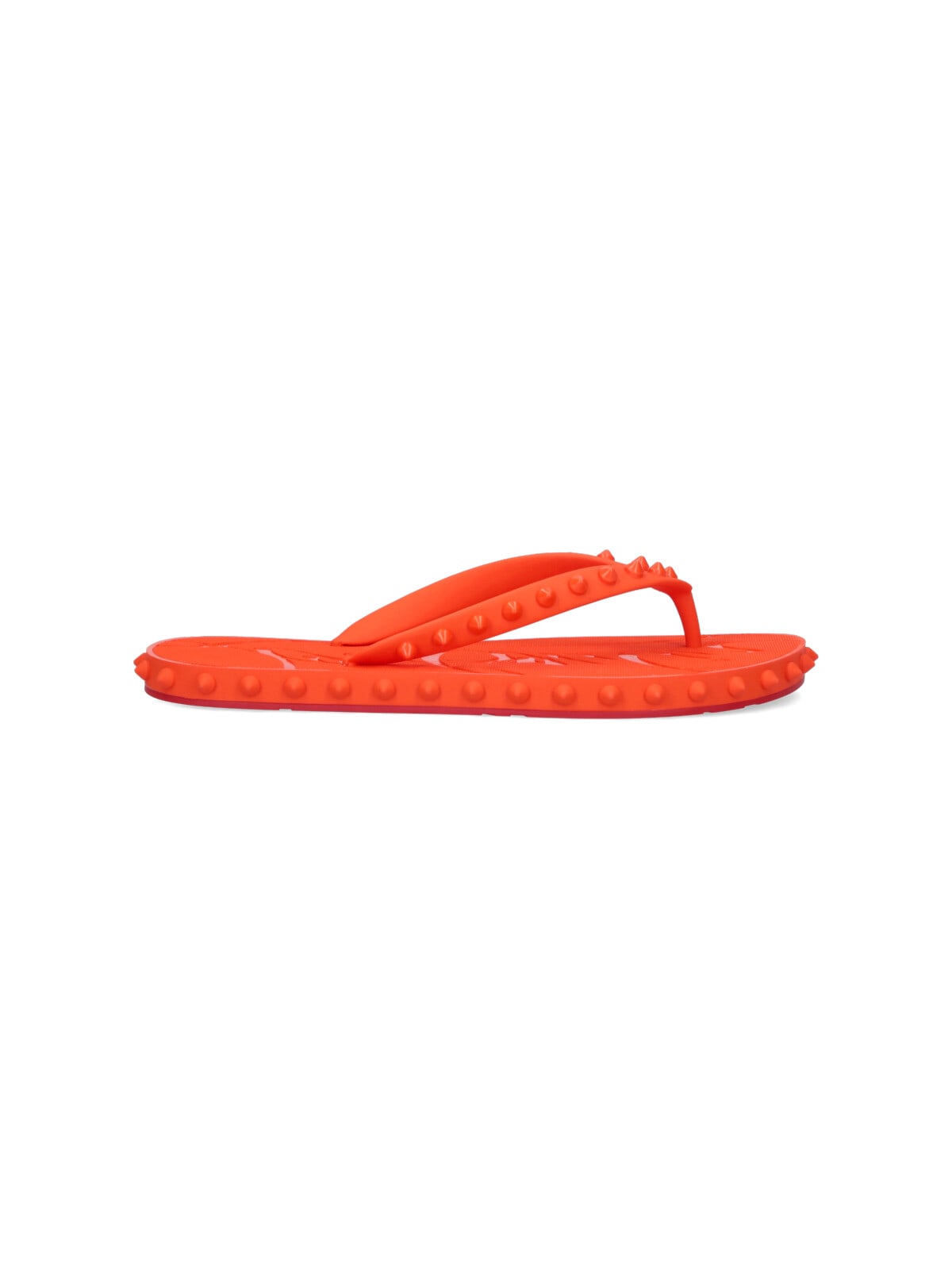 Christian Louboutin Super Loubi Flip Thong Sandals In Orange