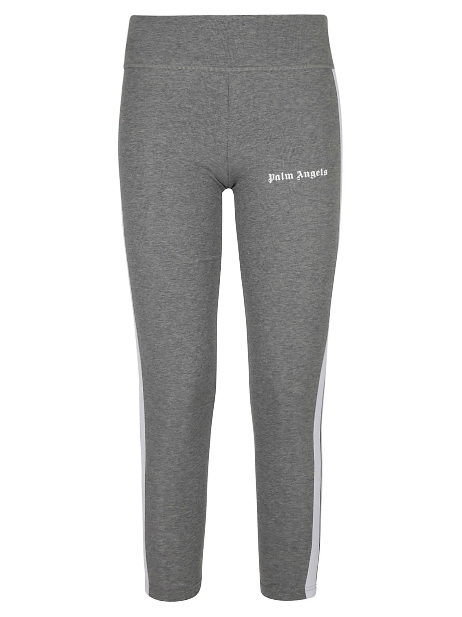 PALM ANGELS URBAN LEGGINGS,PWVG001S21FAB0010801 0801 GREY WHITE