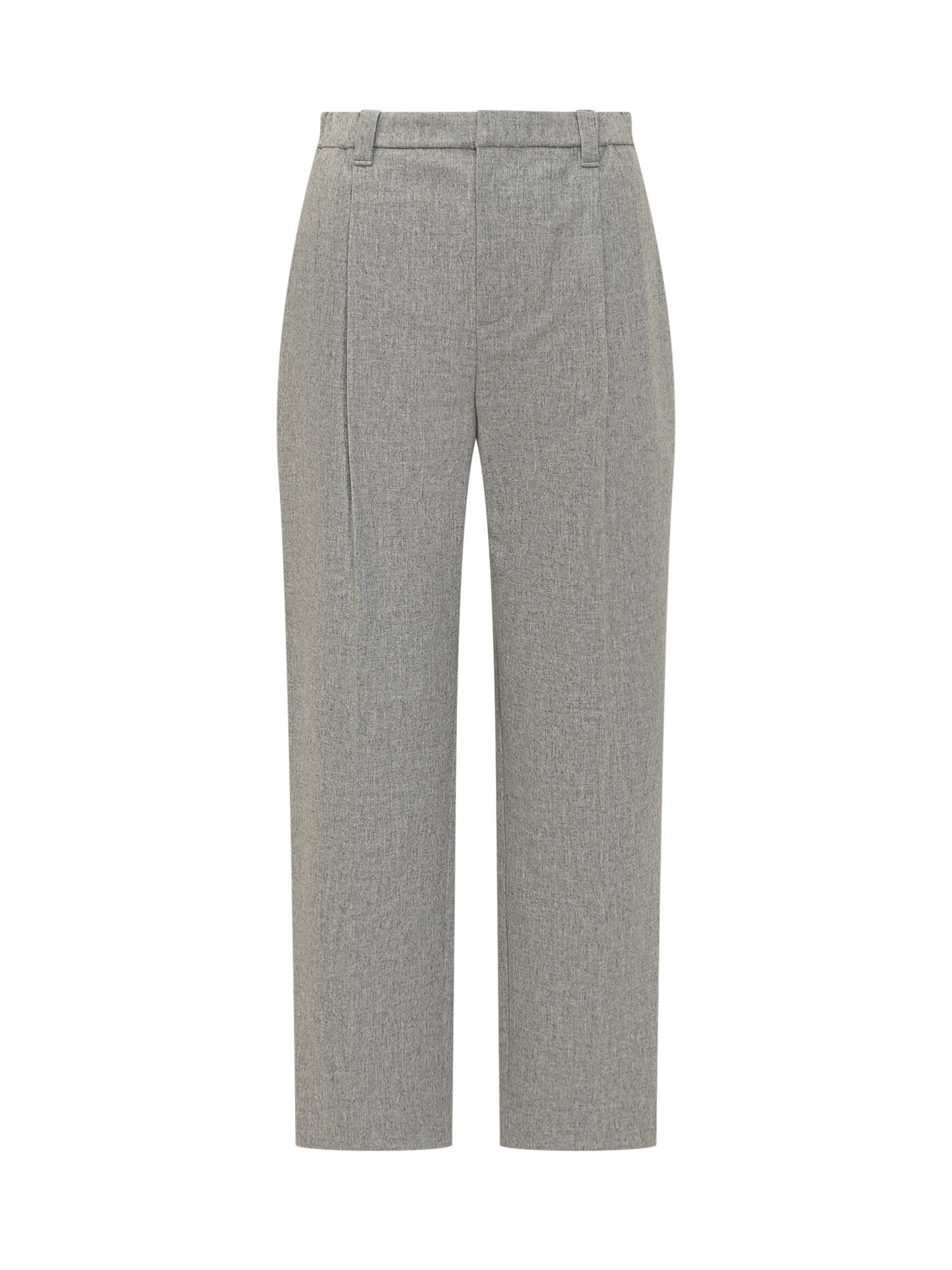 Shop Brunello Cucinelli Trousers In Grey