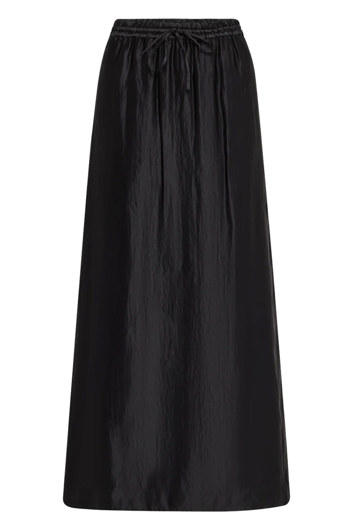 Elastic Waistband Long Skirt