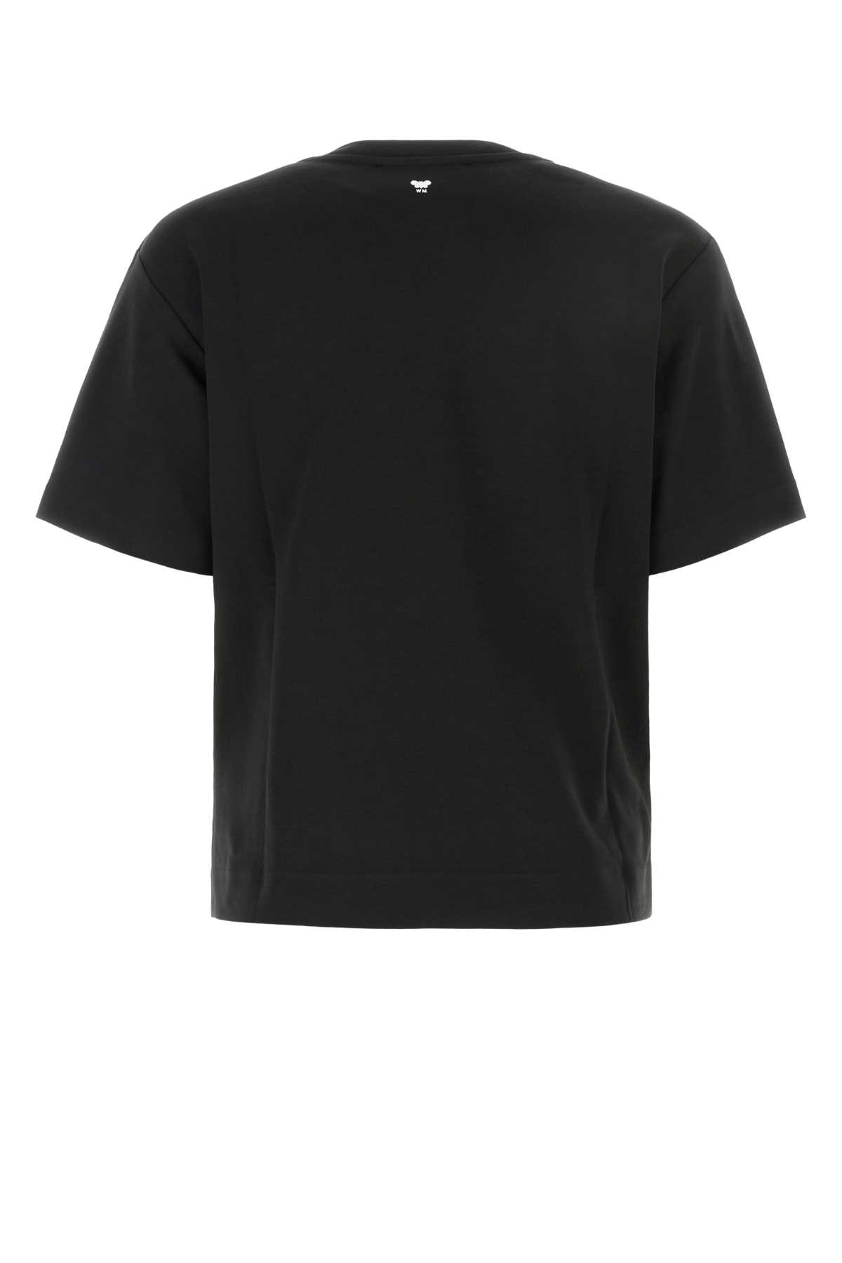 WEEKEND MAX MARA BLACK COTTON MULTID T-SHIRT