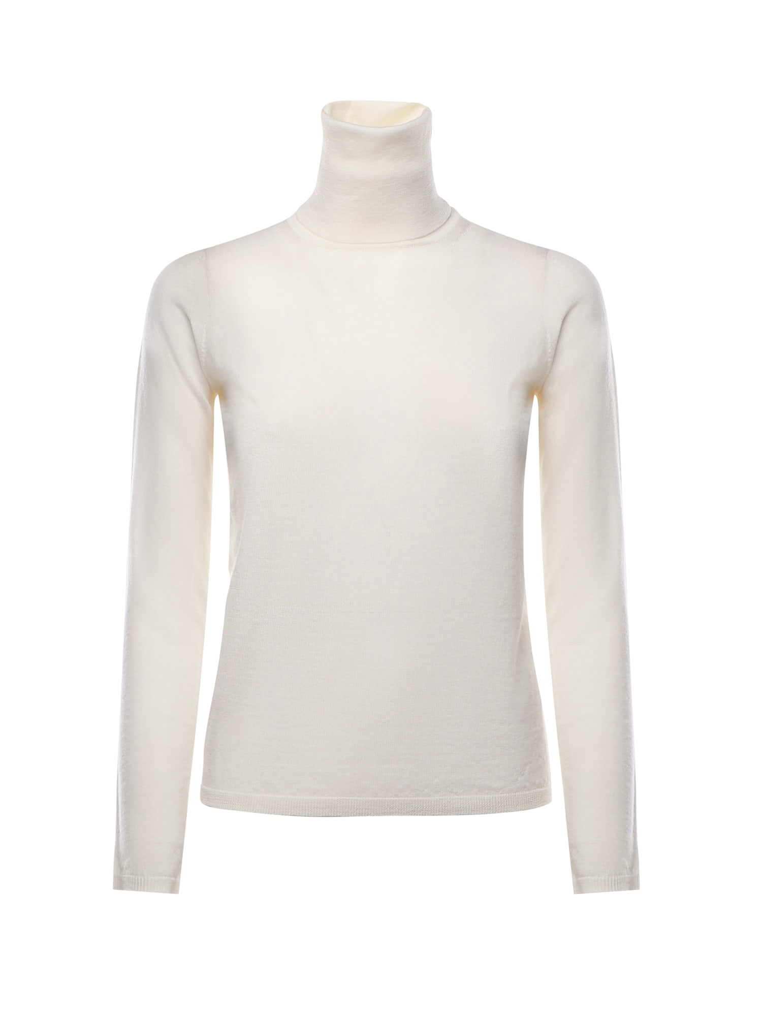 Max Mara Wool Turtleneck In White