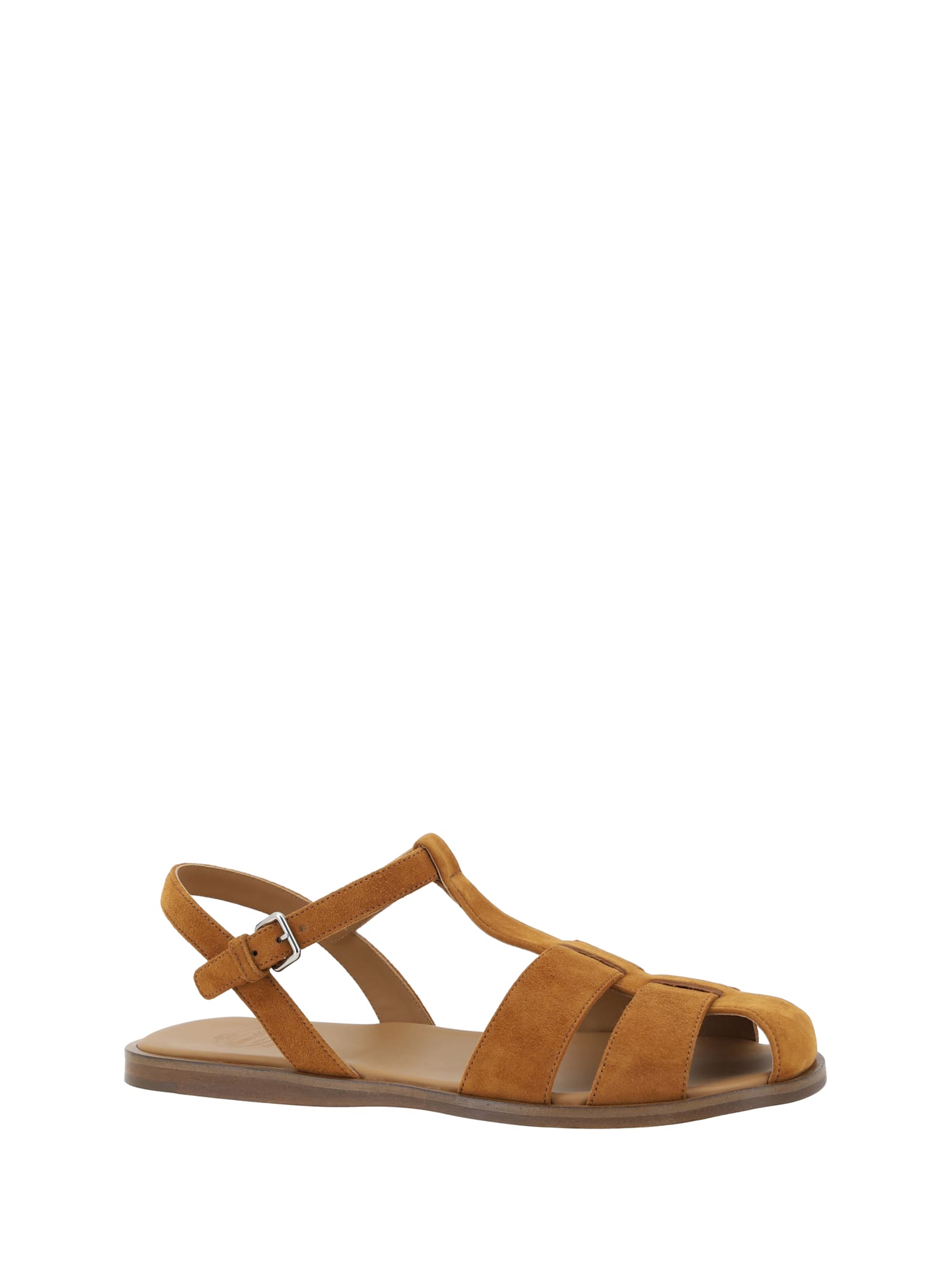 Church's Suede Sandals In Tabac
