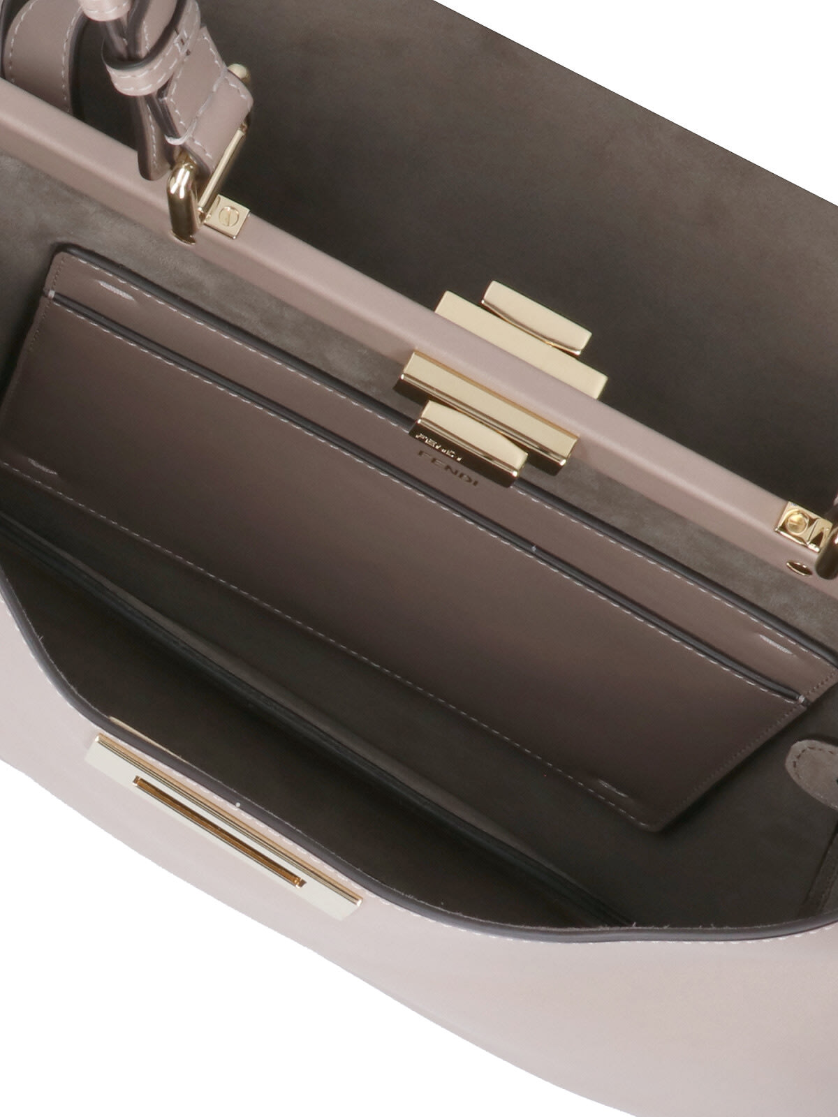Fendi Peekaboo Soft Large Shoulder Bag In Sand