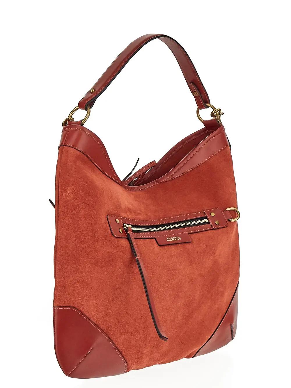 Shop Isabel Marant Botsy Day Hobo Shoulder Bag In Red
