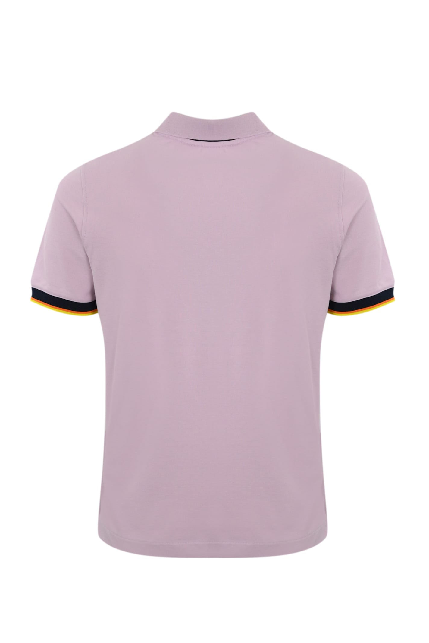 K-way Vincent Piquet Polo Shirt In Cotton In Violet Lt Lilac