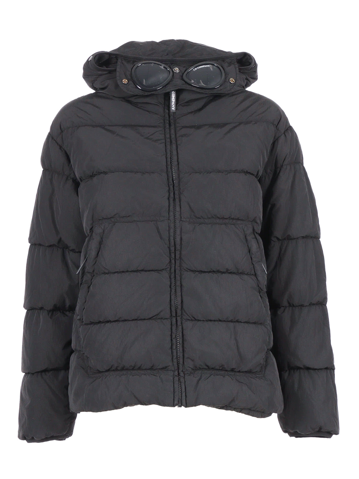 C.p. Company Undersixteen Down Jacket In Black