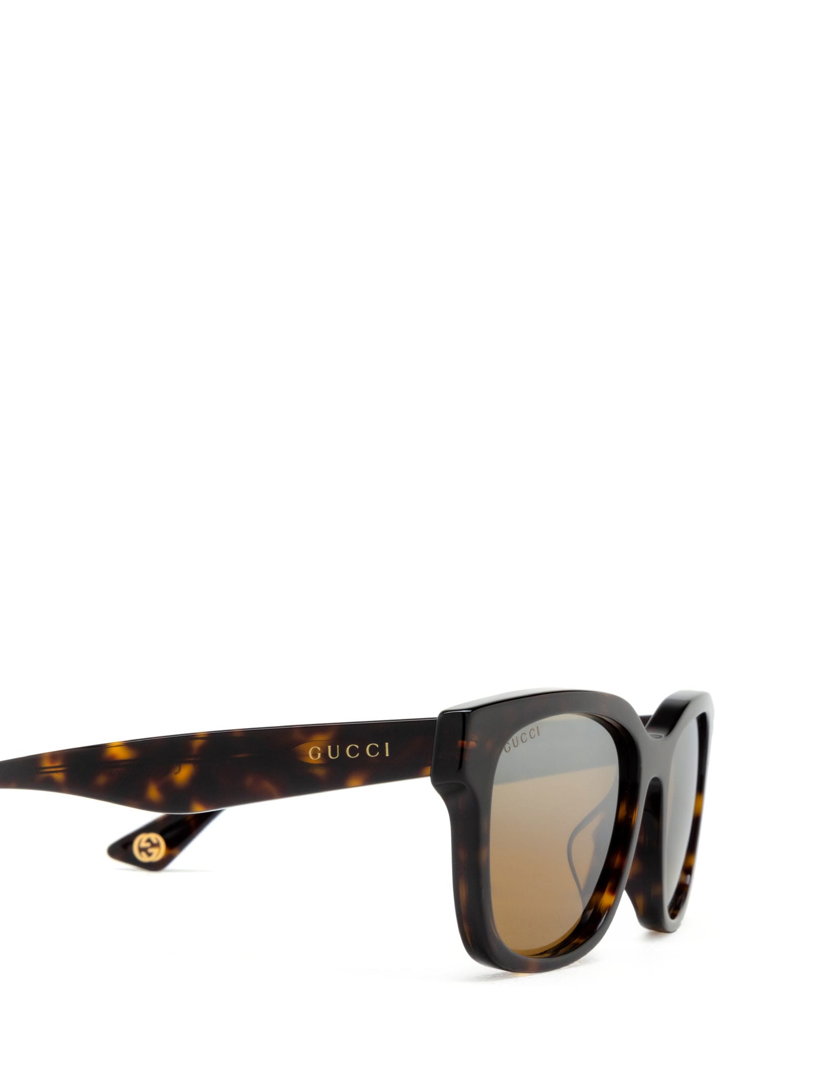 Shop Gucci Gg1639sa Havana Sunglasses