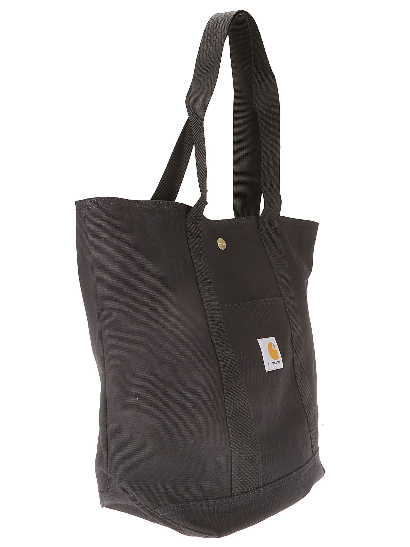 Shop Carhartt Canvas Tote Dearborn In Rinsed Black