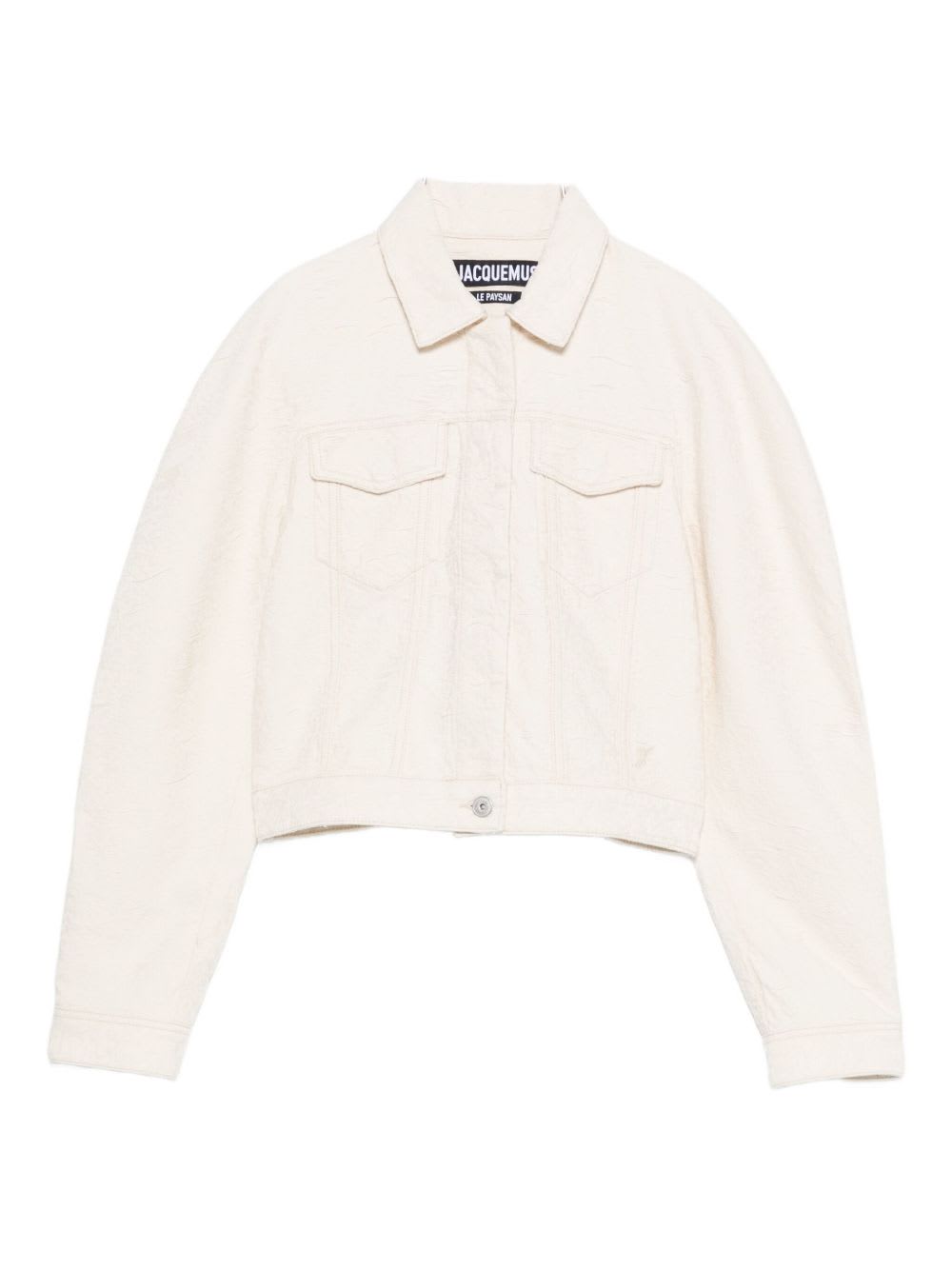 Jacquemus La Veste De-nimes Denim Jacket In Neutral