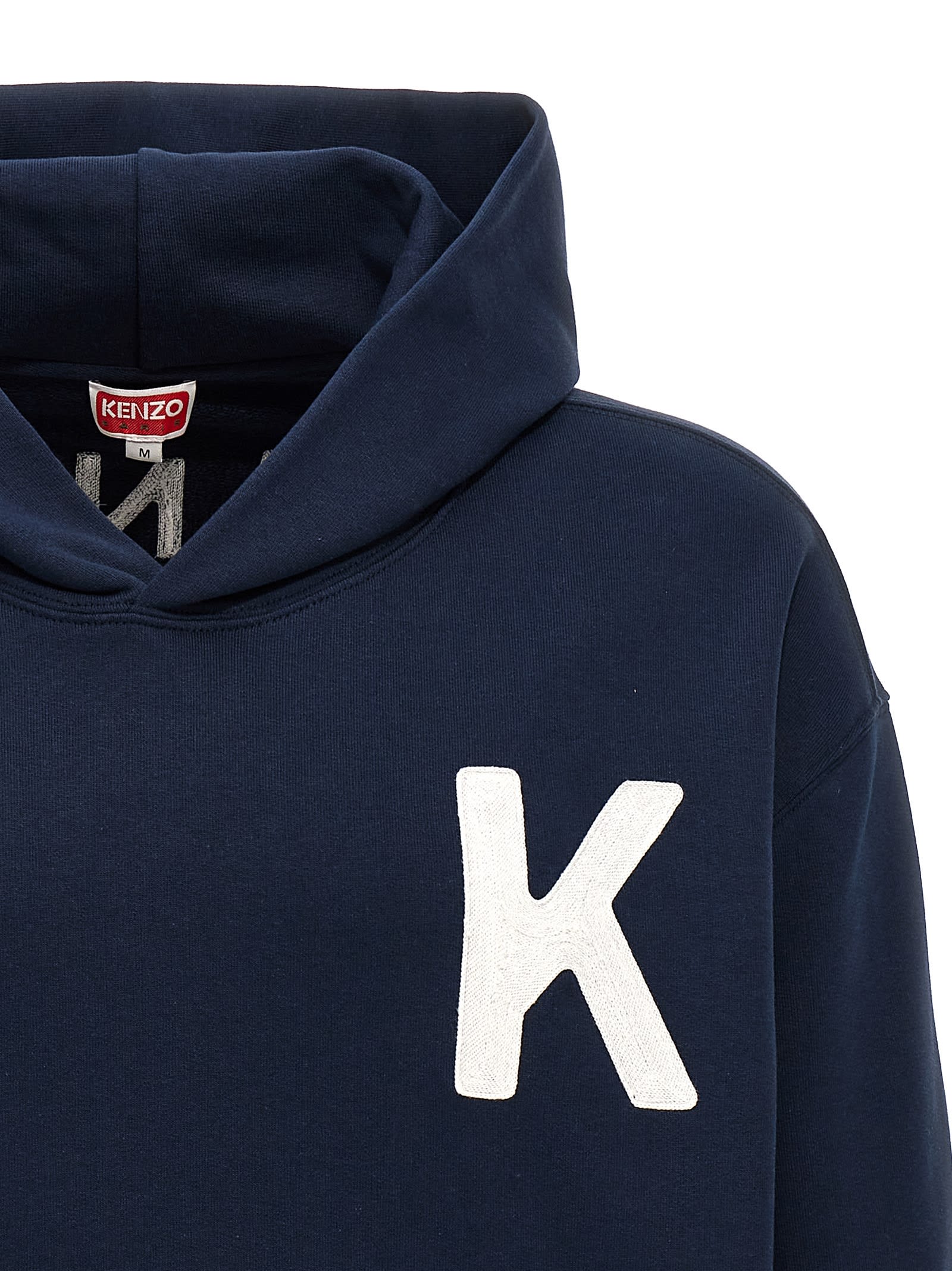 Shop Kenzo Lucky Tiger Hoodie  In Blue