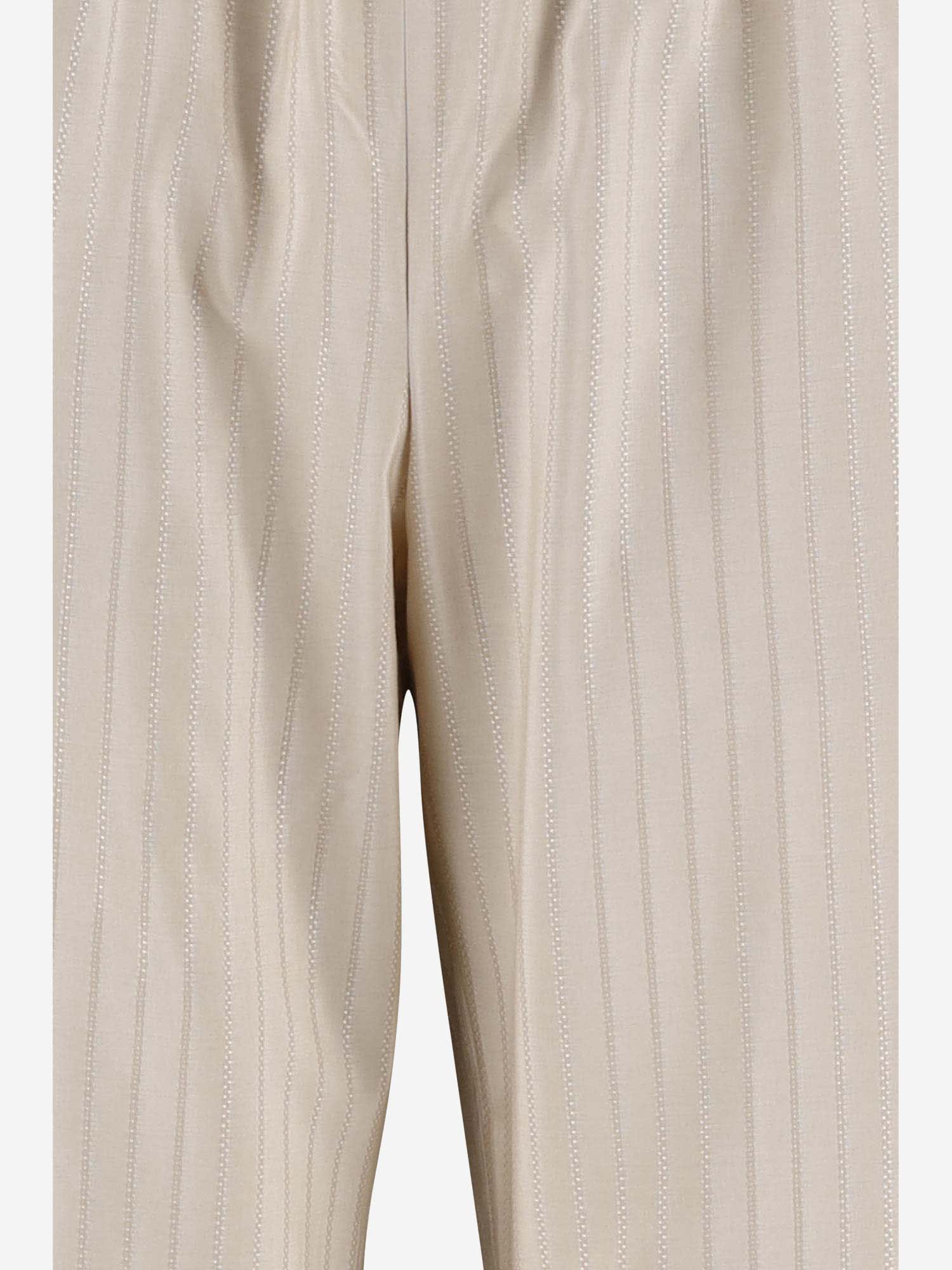 Shop Golden Goose Silk Blend Pants In Beige