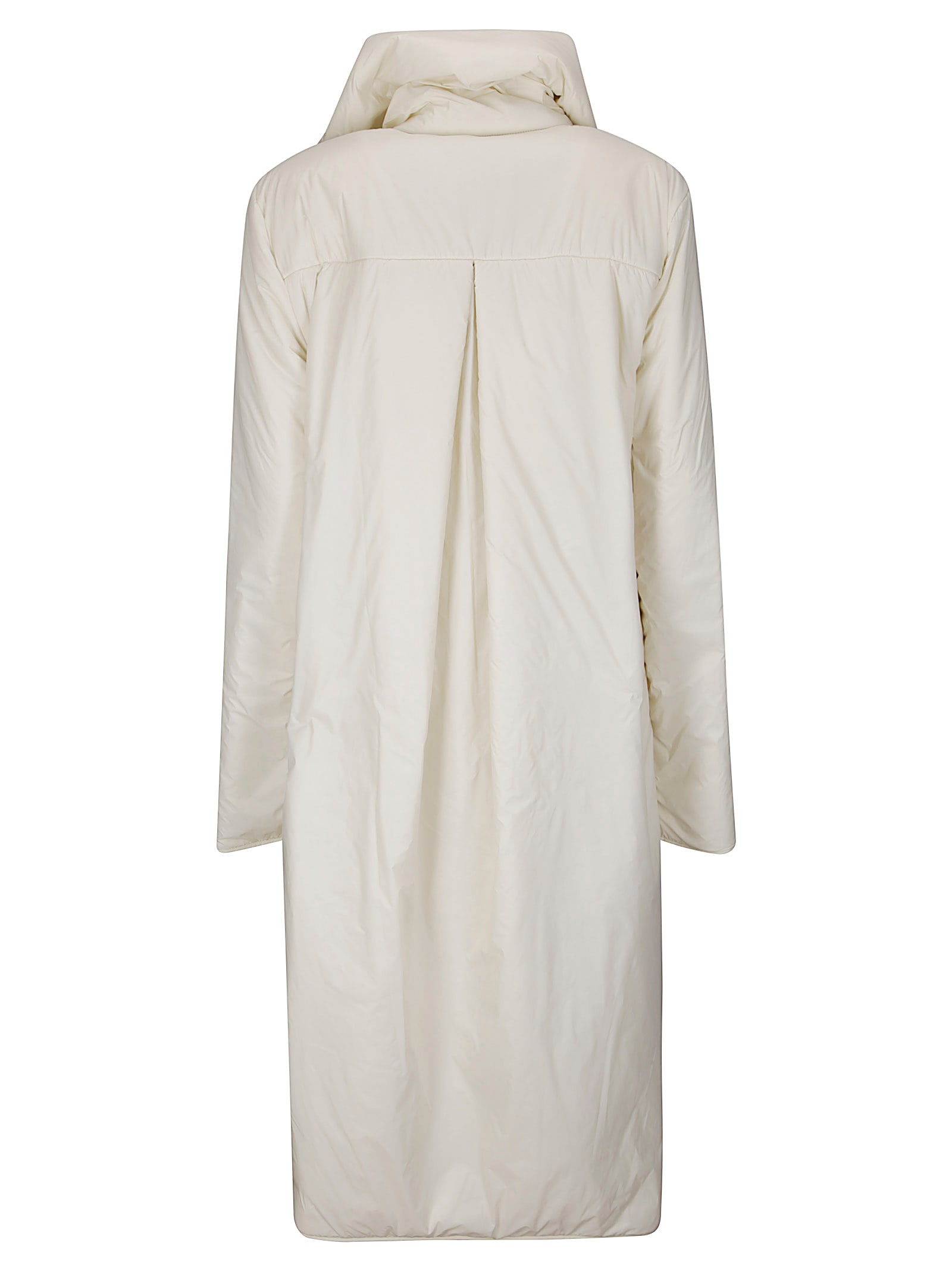 Maria Calderara Snap-button Coat In Neutral