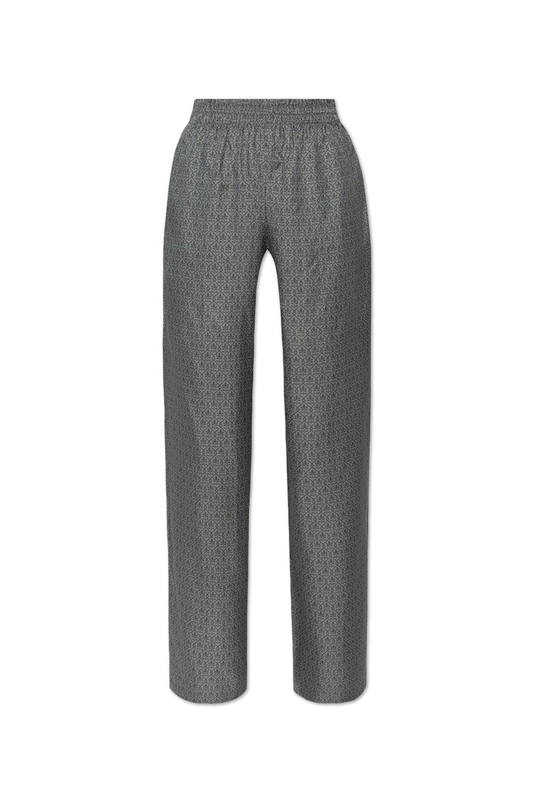 Patterned Loose-fit Trousers