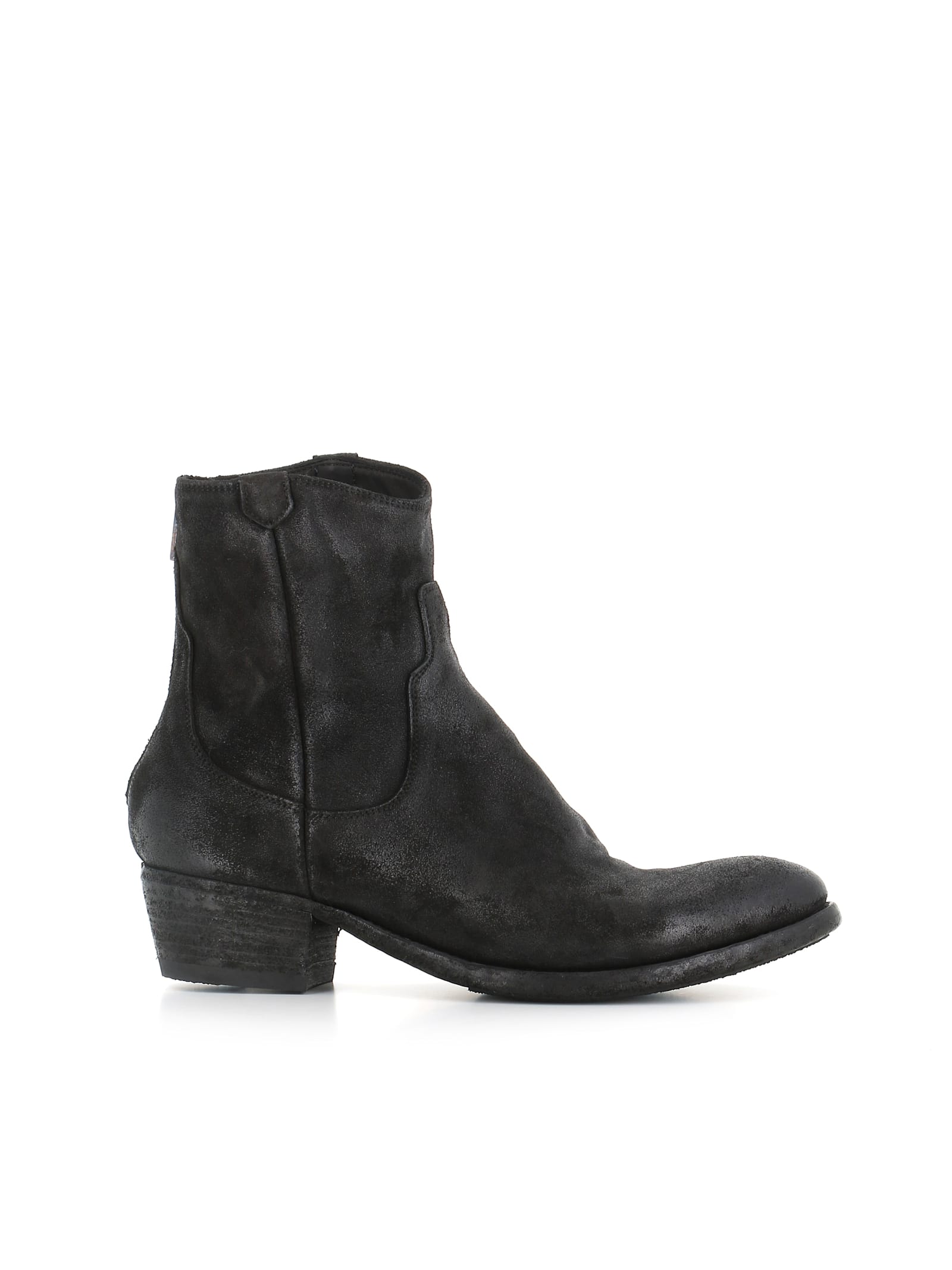 Pantanetti Leather Ankle Boots In Black