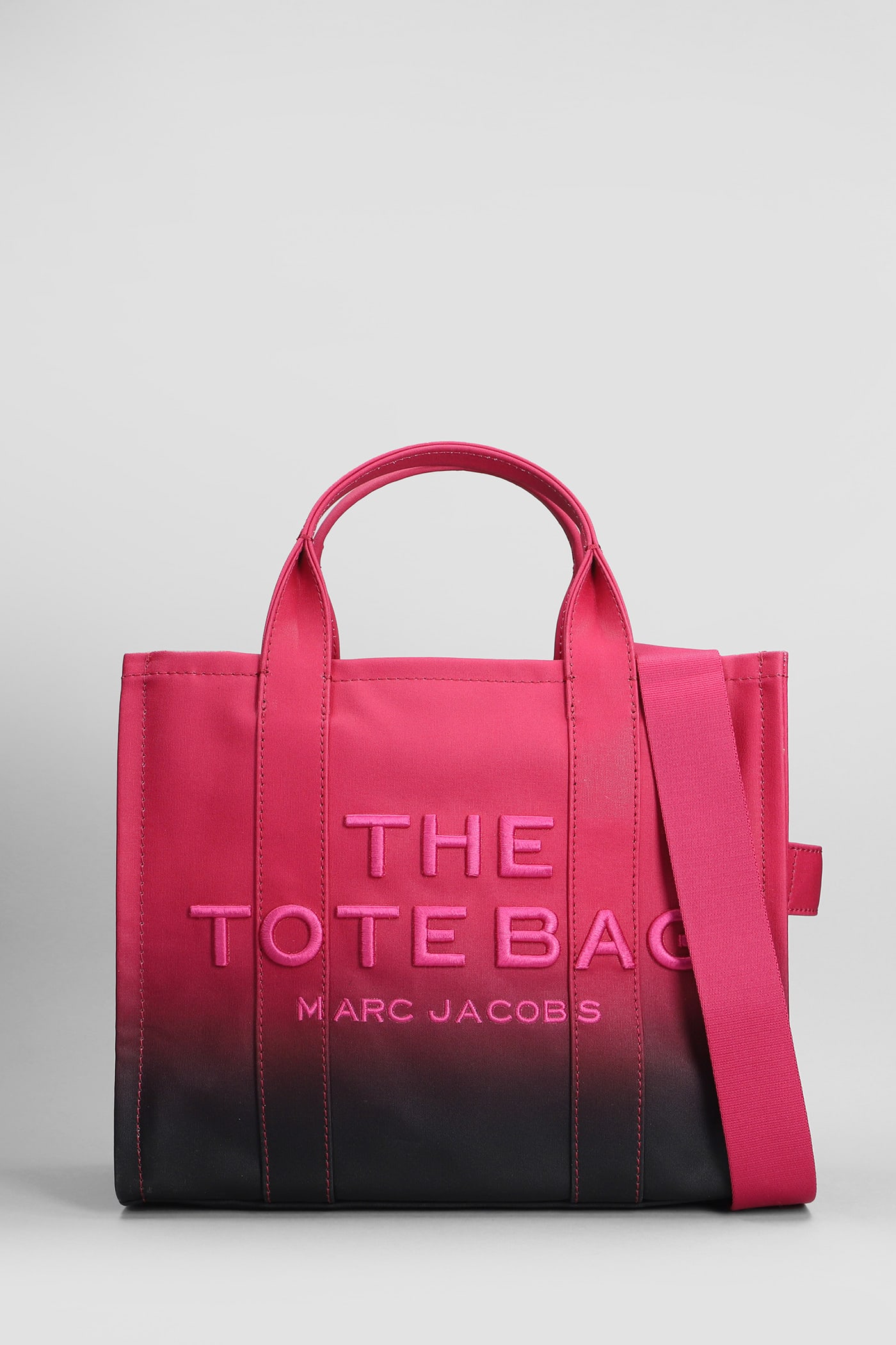 Shop Marc Jacobs The Medium Tote Tote In Fuxia Cotton