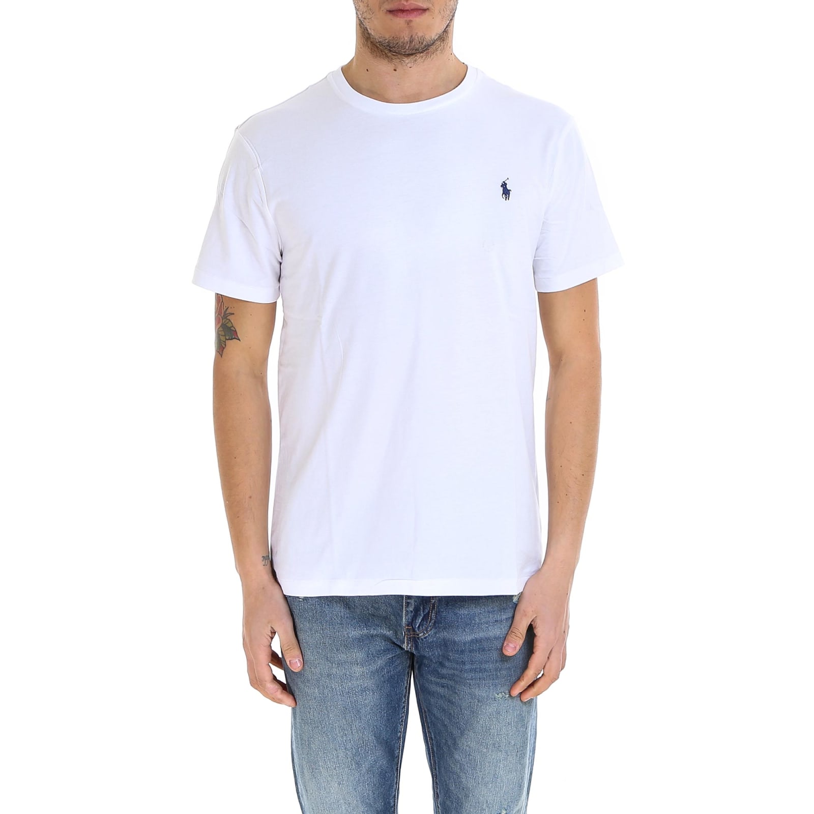 Polo Ralph Lauren Custom Slim Fit T-shirt In White | ModeSens