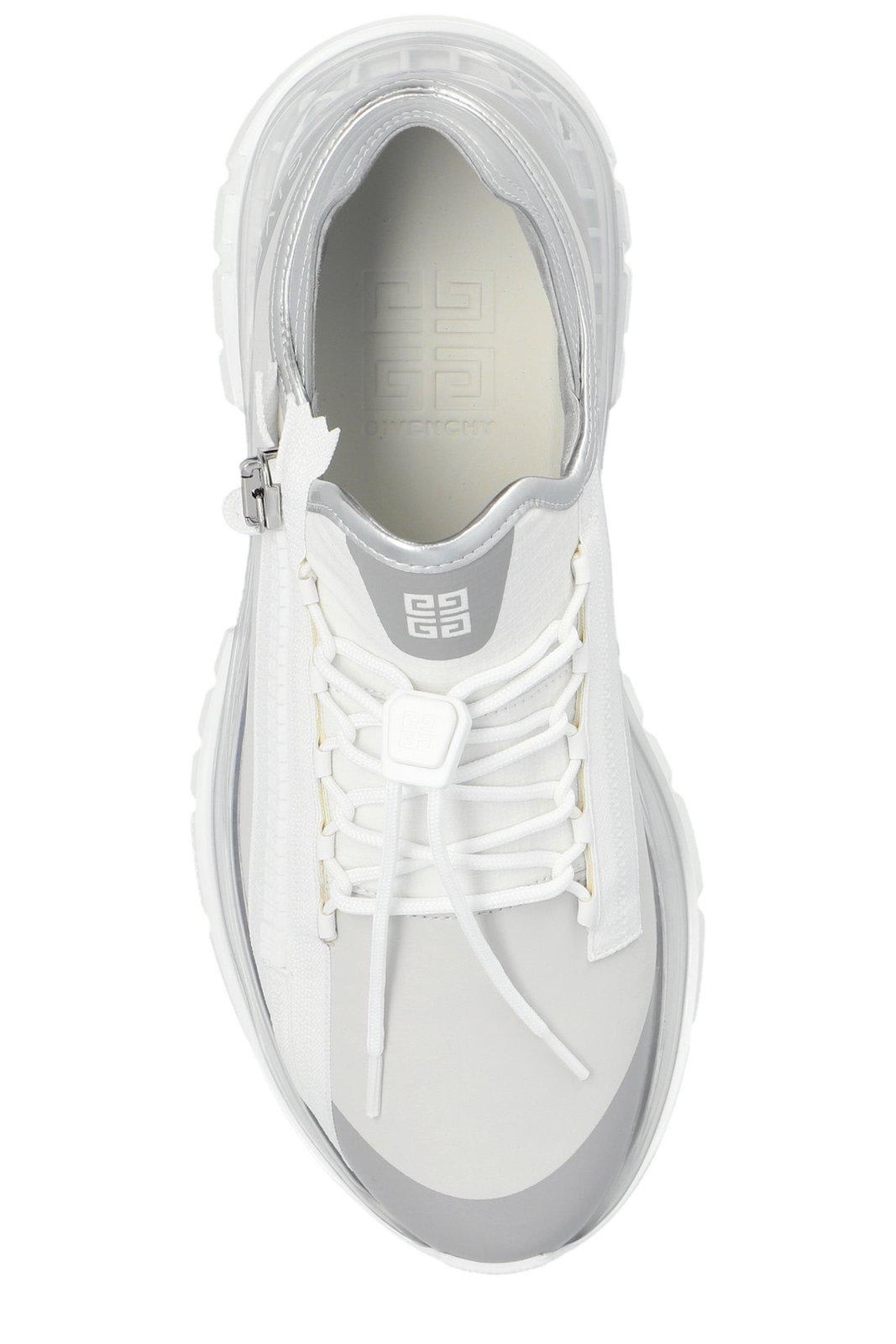 Shop Givenchy Spectre Runner Sneakers In White/silver