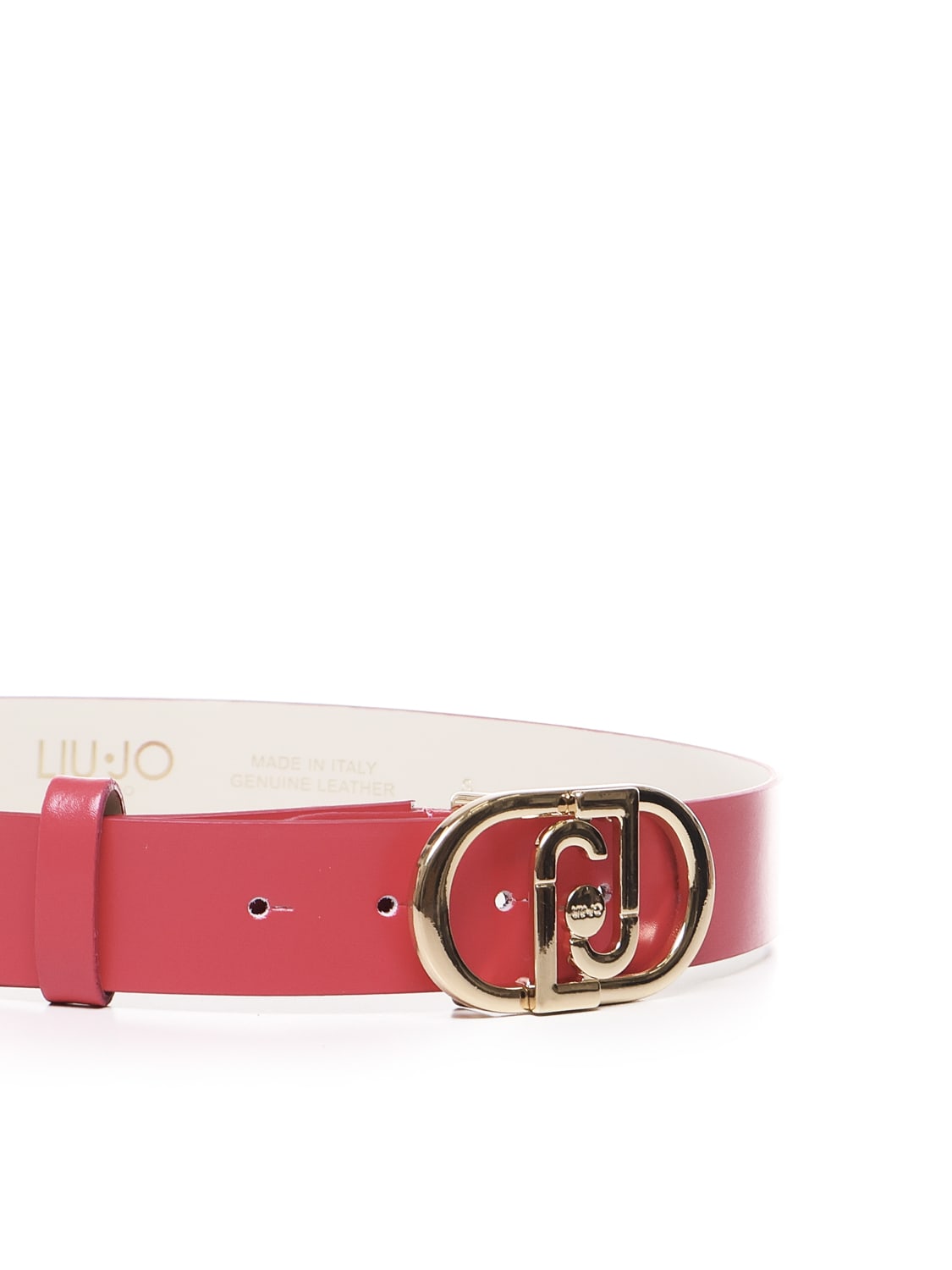 Liu •jo Double J Logo Belt In Viva Magenta