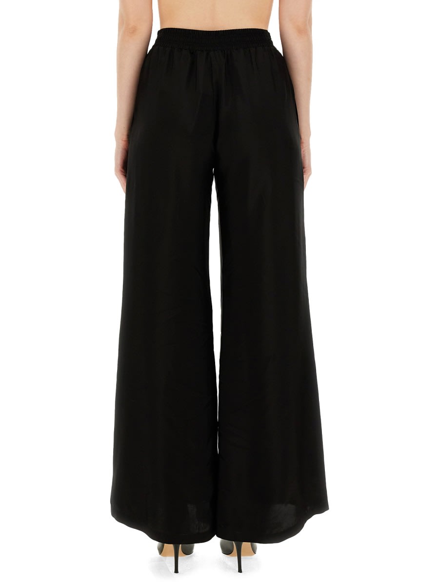 Shop Fabiana Filippi Wide Leg Pants In Black