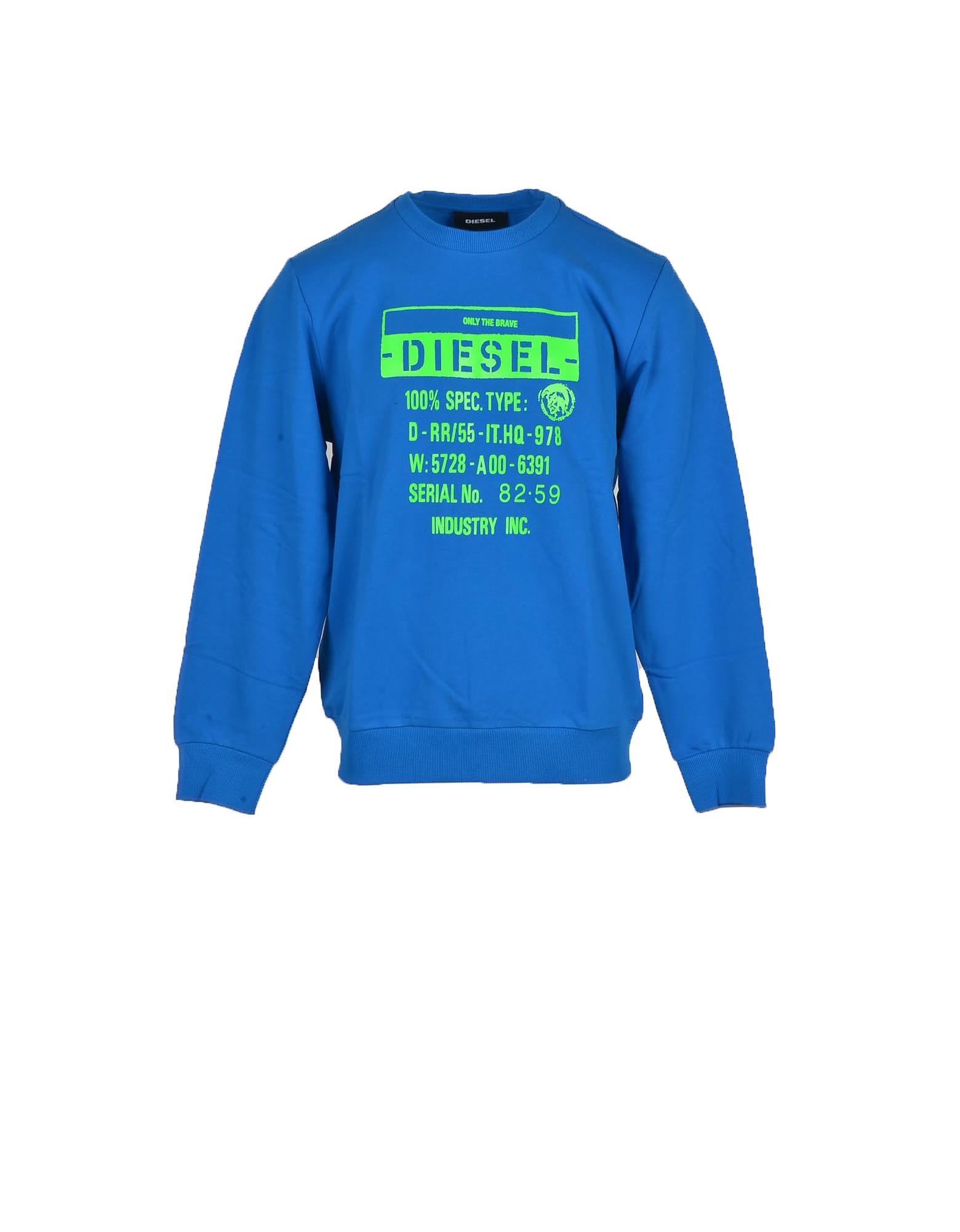 Diesel Mens Light Blue Sweatshirt