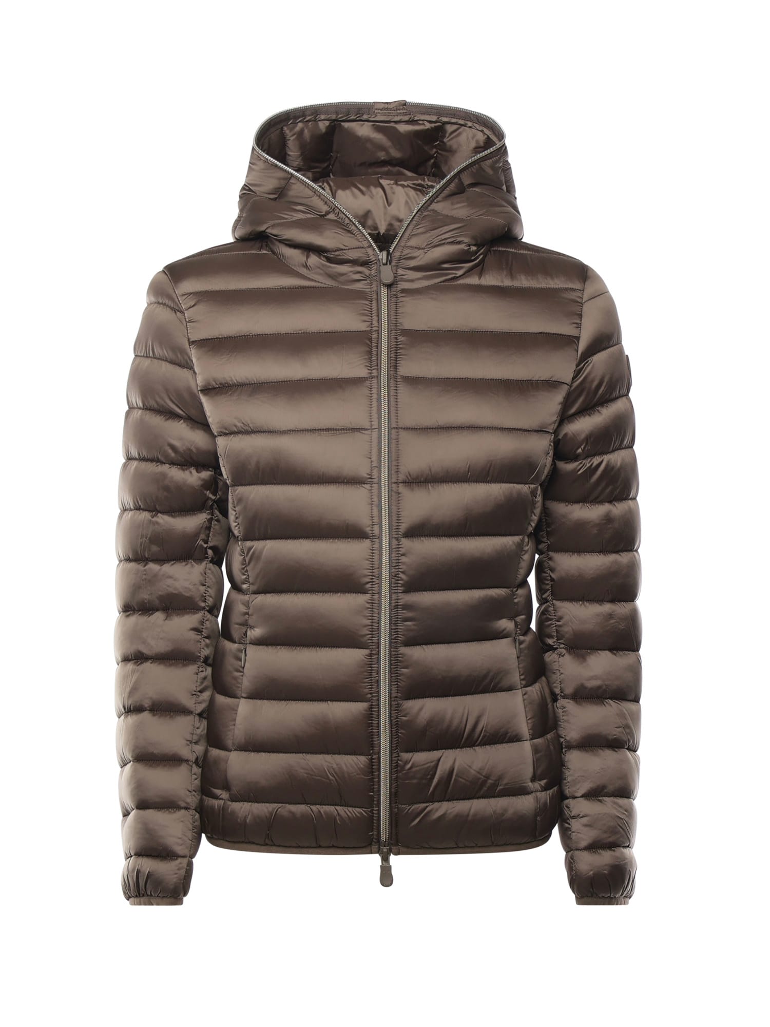 Save The Duck Alexis Nylon Down Jacket In Brown