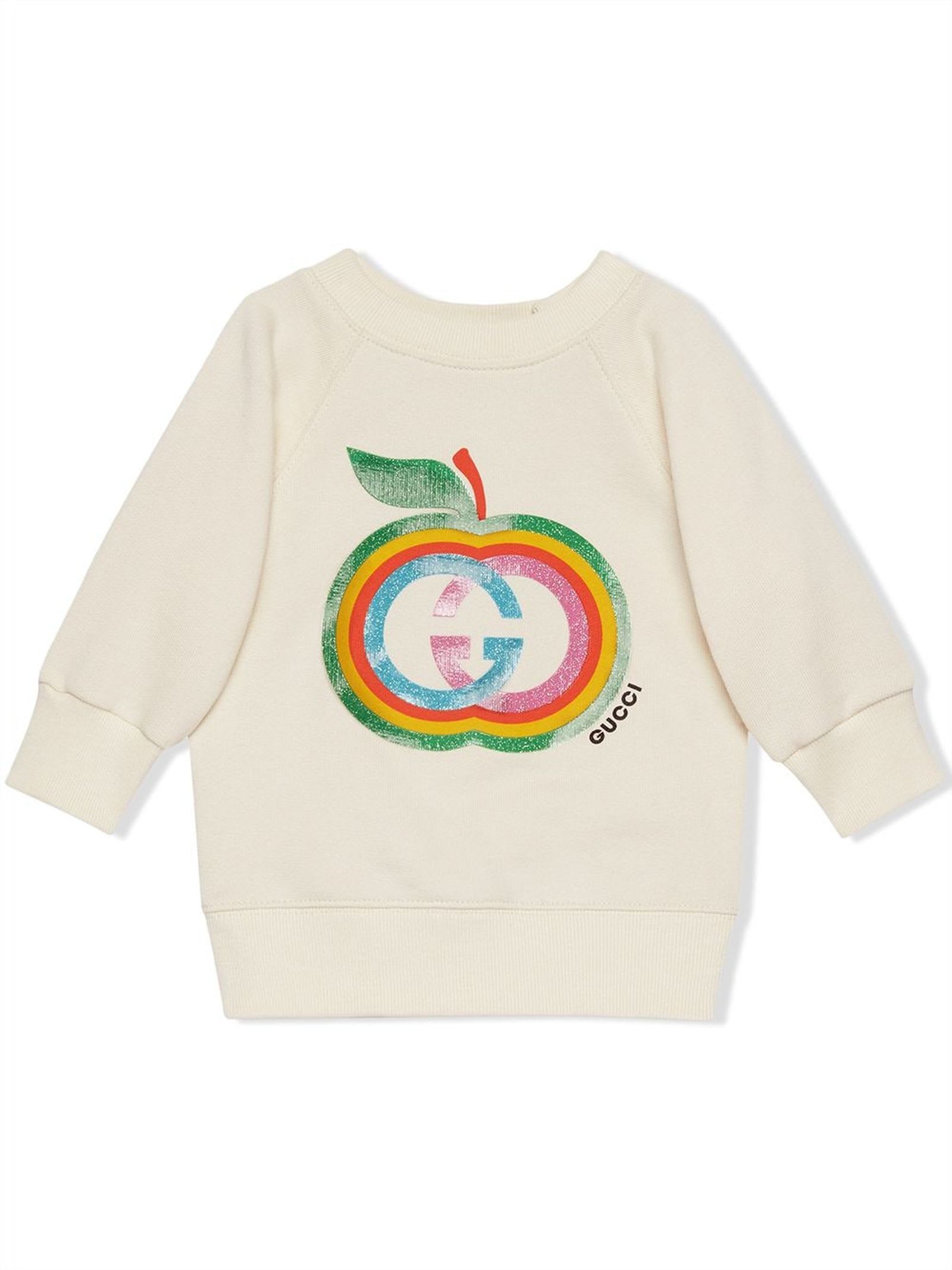 Gucci Baby Cotton Sweatshirt With Apple