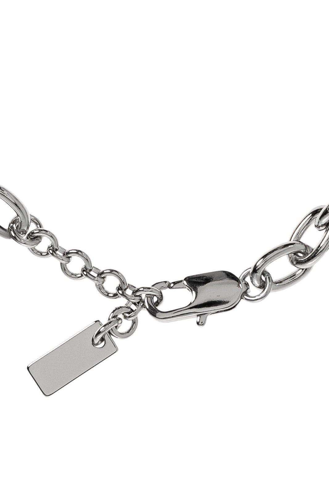 Marc Jacobs The Sticker Charm Statement Bracelet In Silver