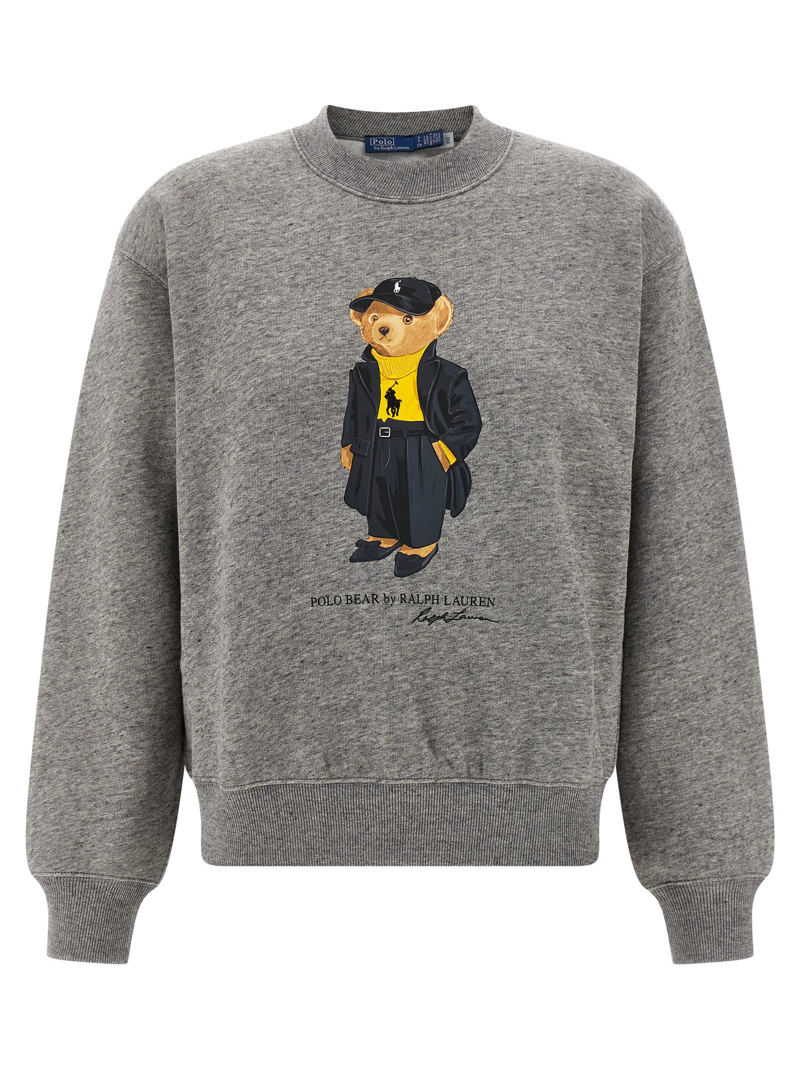 Ralph Lauren Polo Bear Sweatshirt In Gray