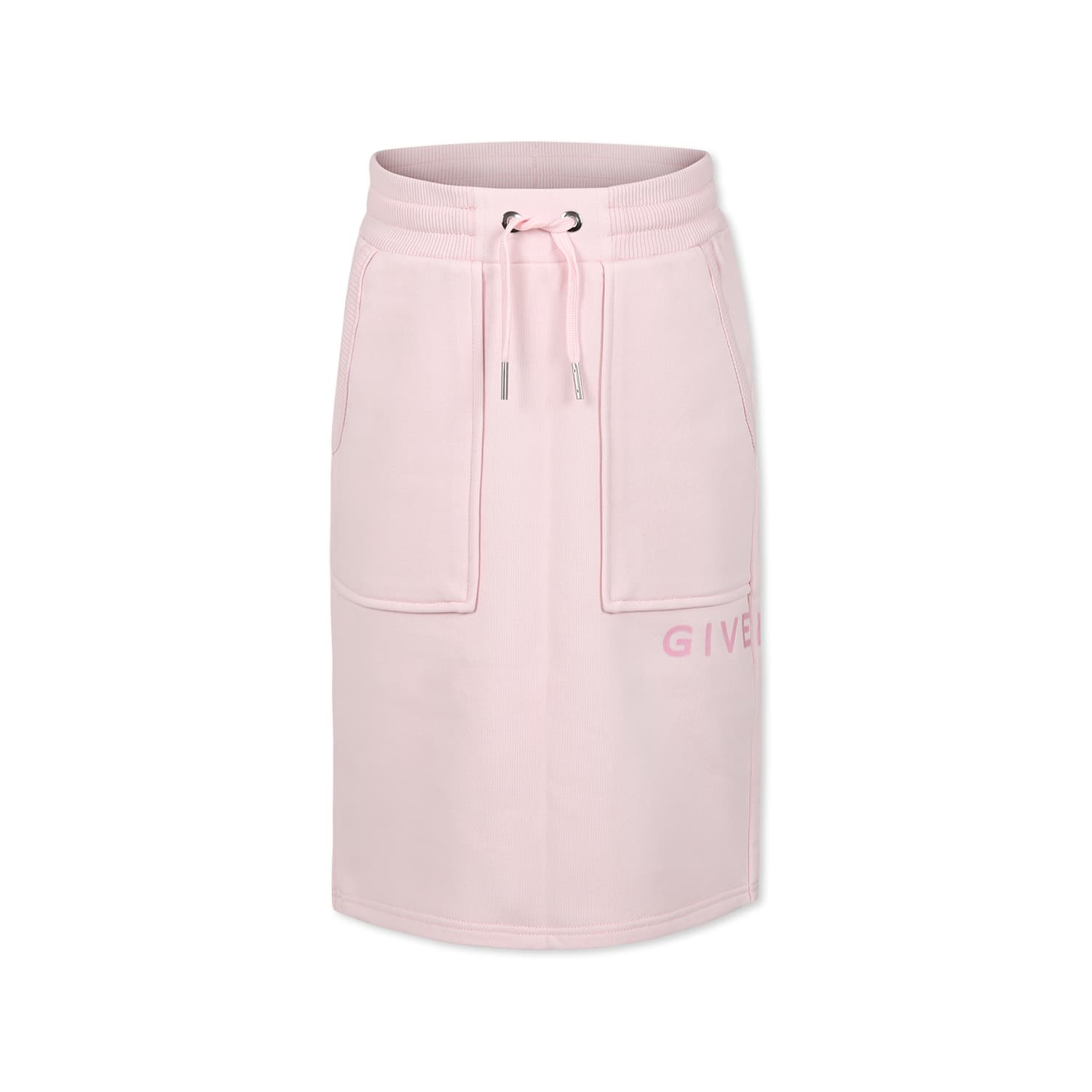 Givenchy Pink Skirt For Girl With Logo In Pink