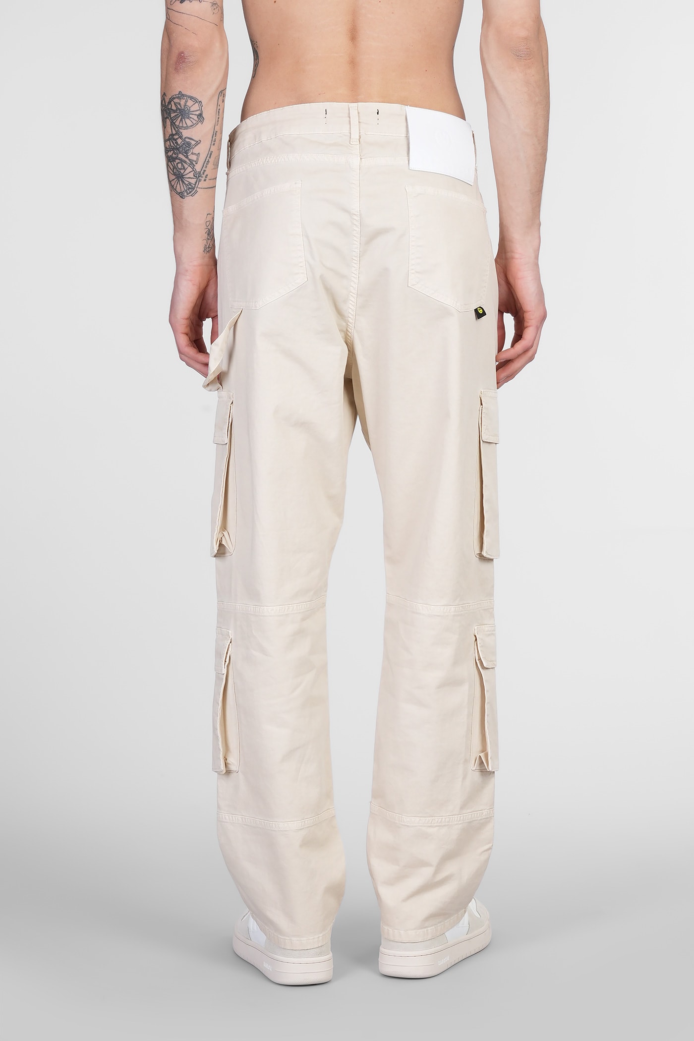Barrow Mid-rise Straight-leg Cargo Trousers In Neutral
