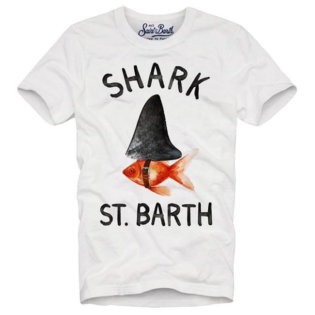 Mc2 Saint Barth Kids' T-shirt Boy Fish Shark St Barth