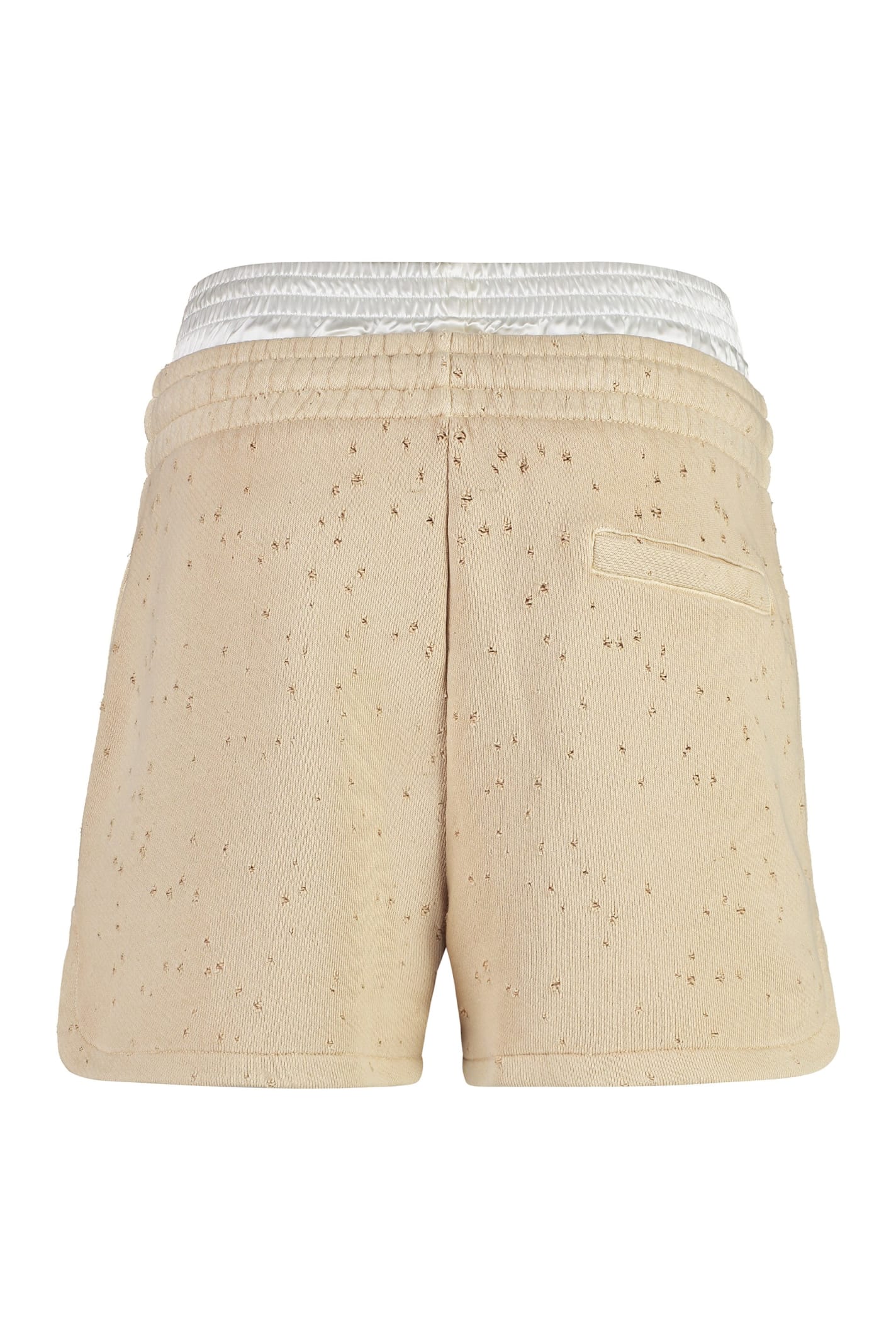 Shop Halfboy Cotton Shorts In Beige