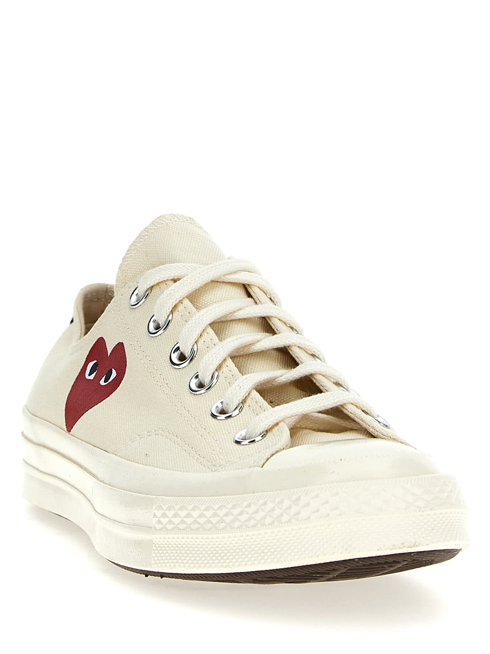 Comme Des Garçons Play Comme Des Garons Sneakers Play X Converse In White