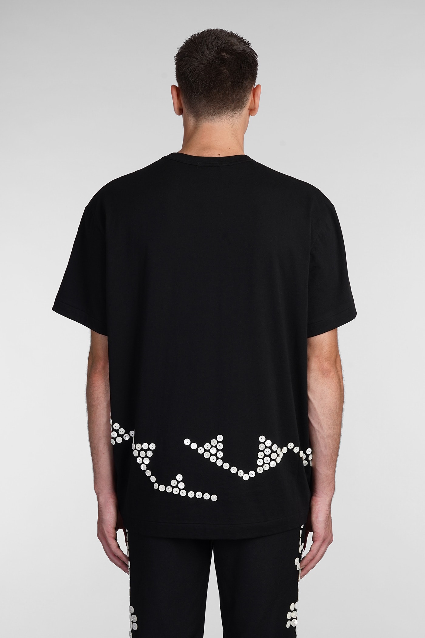 Shop Comme Des Garçons Homme Deux T-shirt In Black Cotton