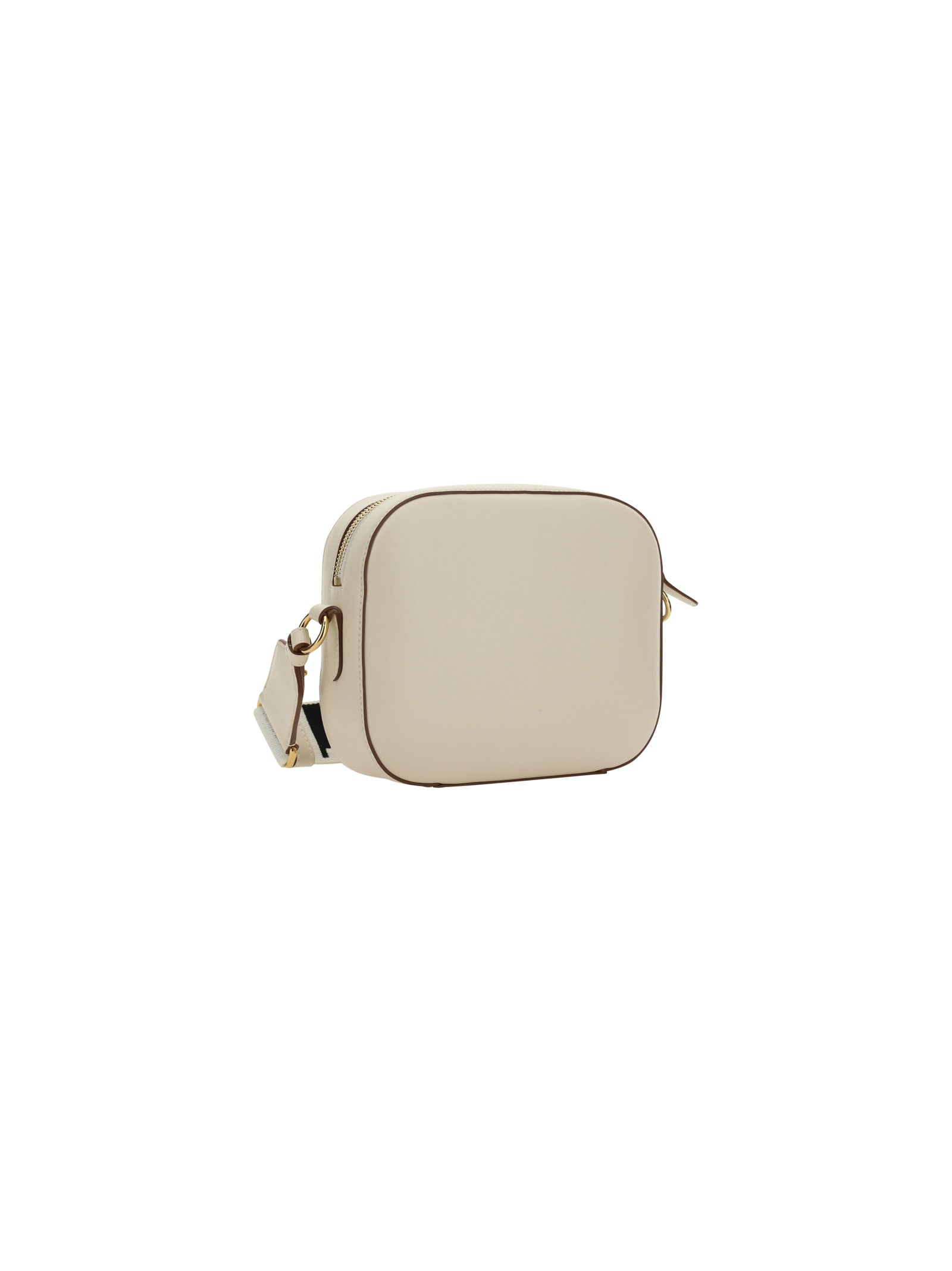 Shop Stella Mccartney Small Camera Shoulder Bag In Pure White