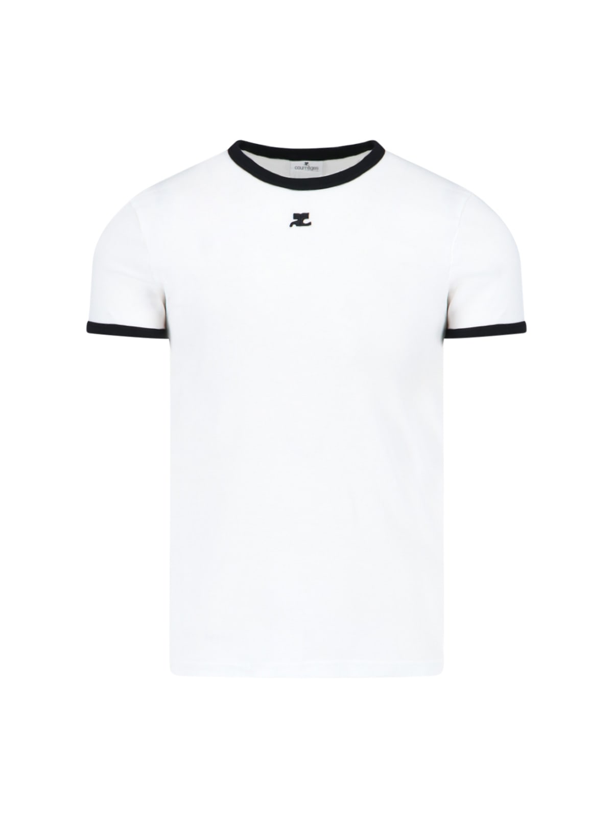 Courrèges Bumpy Reedition T-shirt In White