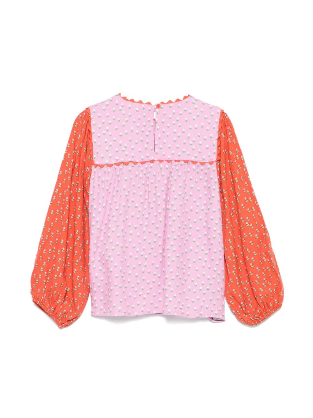 Shop Stella Mccartney Blusa Con Stampa In Pink