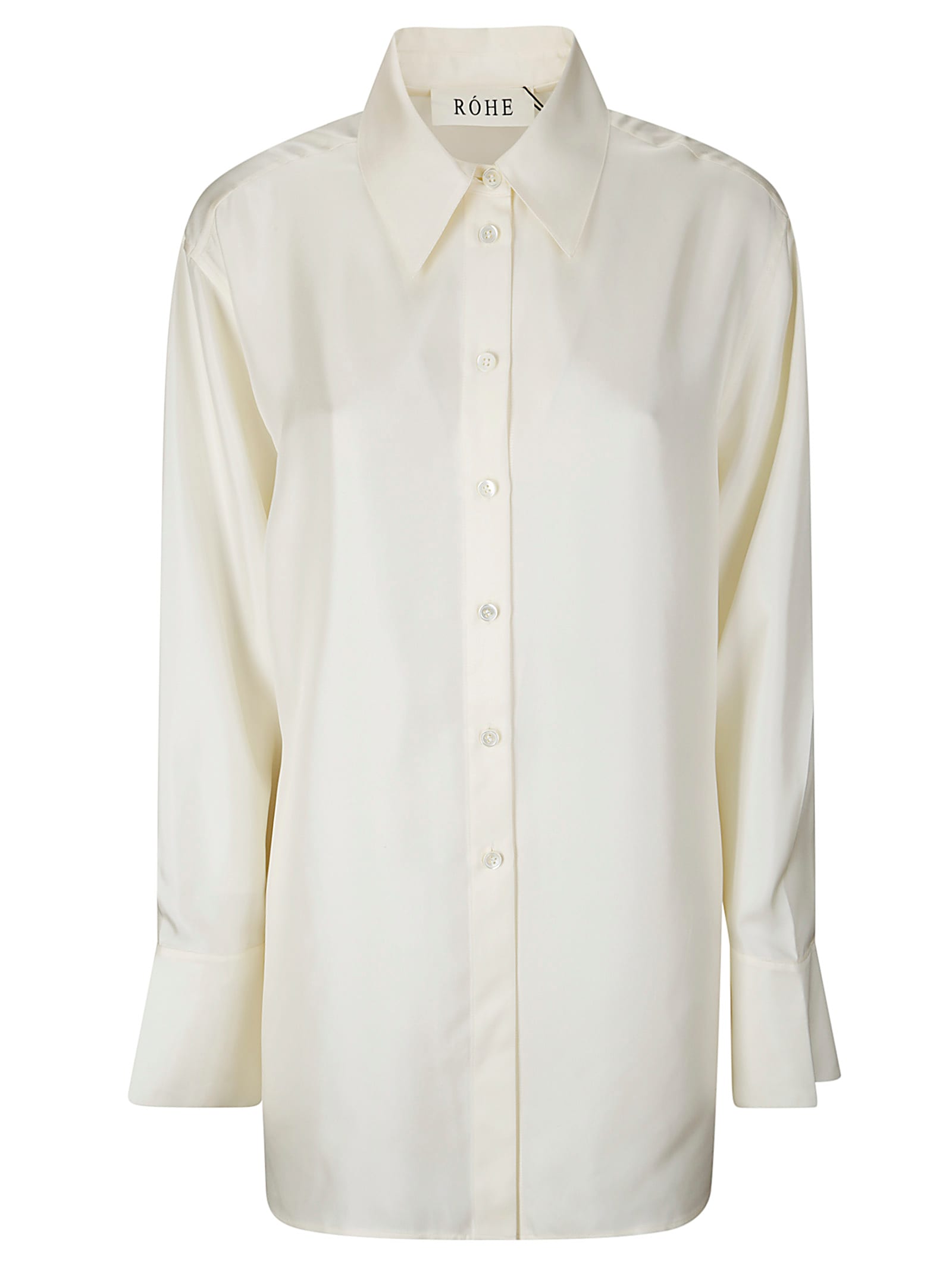 Rohe Deconstructed Silk Shirt In Neutral