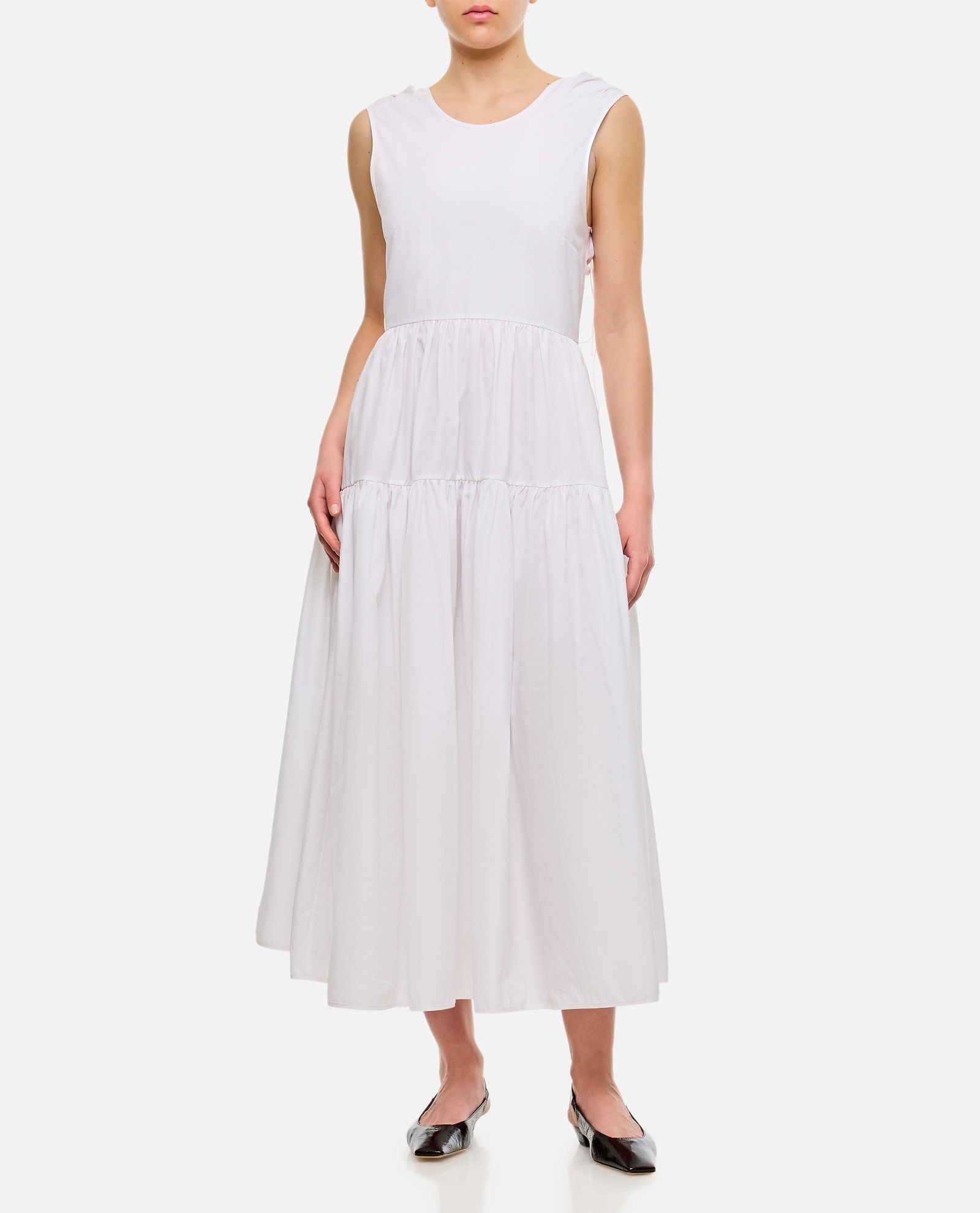 Shop Cecilie Bahnsen Ruth Gown Cotton Dress In White